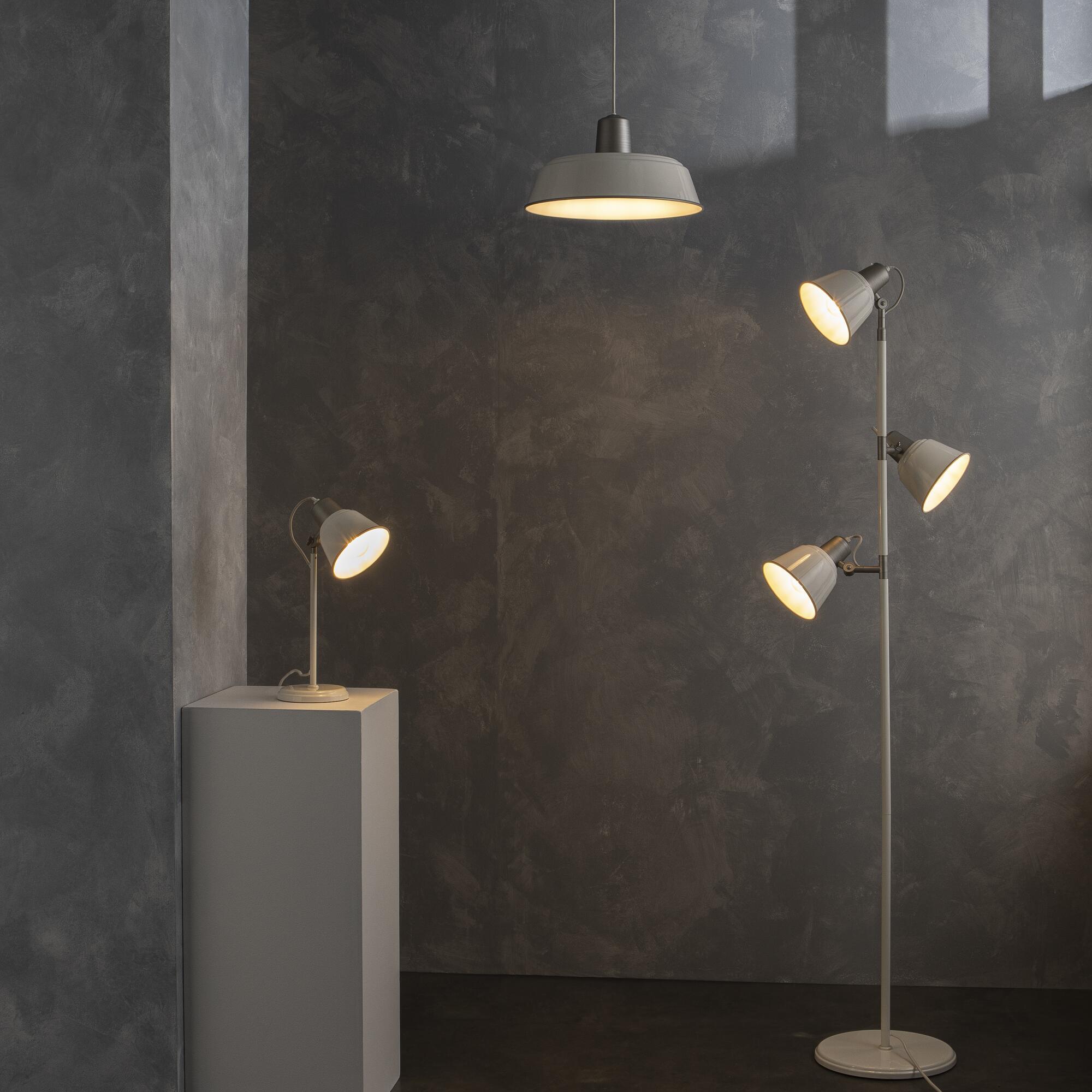 Lampadario Country charm Milky beige paralume beige E27 Ø38cm INSPIRE - 16