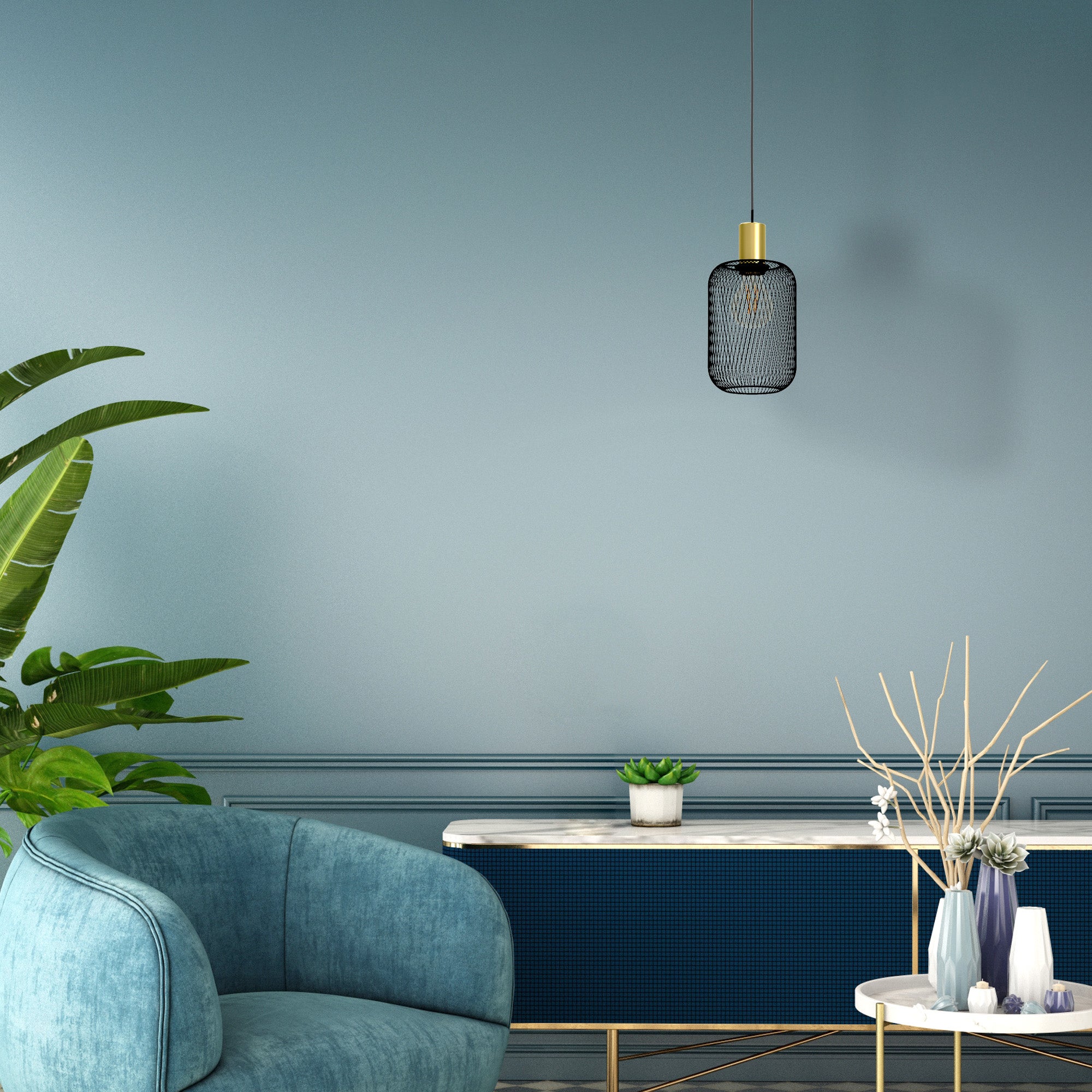 Suspension Navenby acier, noir, Diam.16 cm, E27 - 4