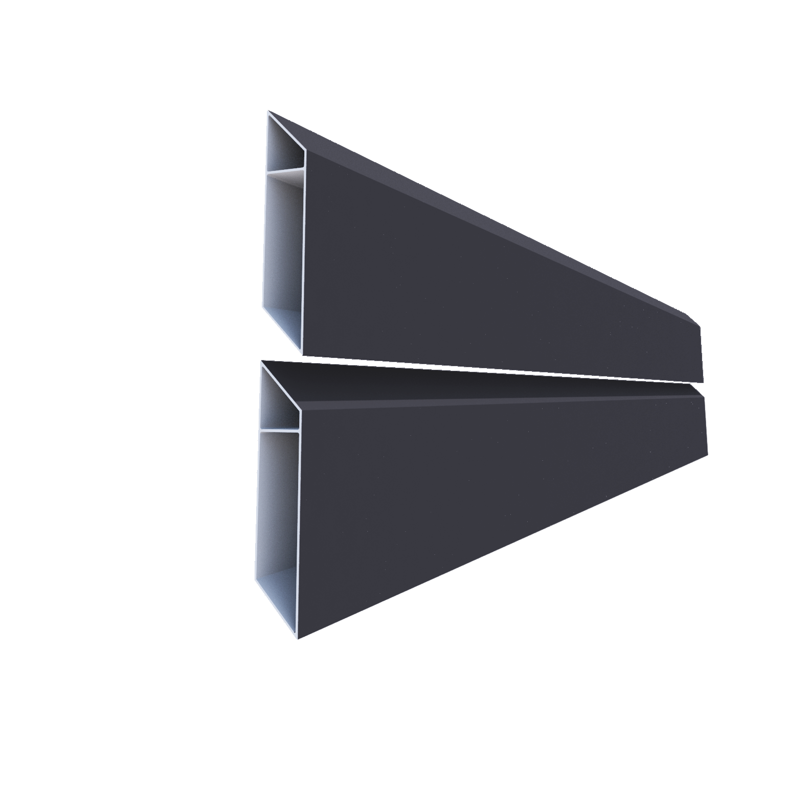 Lame de clôture aluminium persienne Klos up! gris zinc, H.13 x l.145 cm - 2