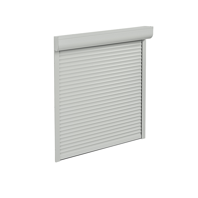 Volet roulant manuel sur mesure aluminium gris