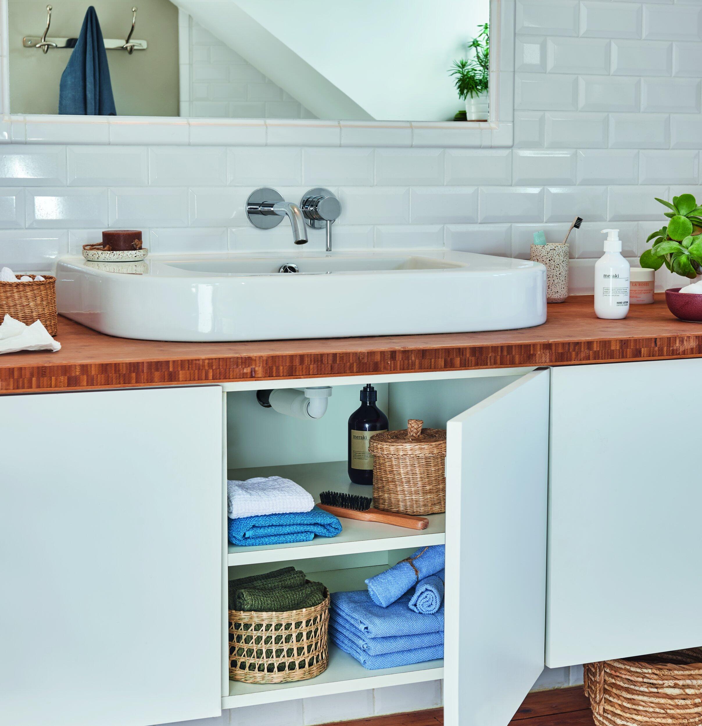 Siphon pour lavabo gain de place, Diam.1