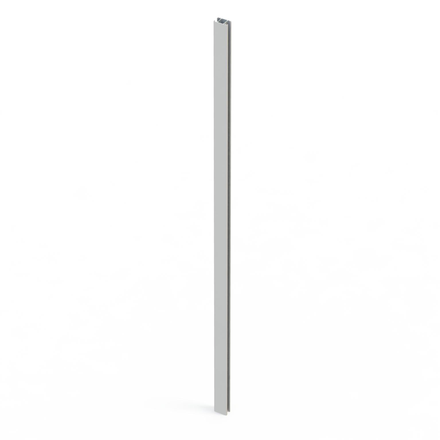 Poteau aluminium pour clôture Klos up! blanc, l.7.5 x P.4.2 x H.230 cm - 2