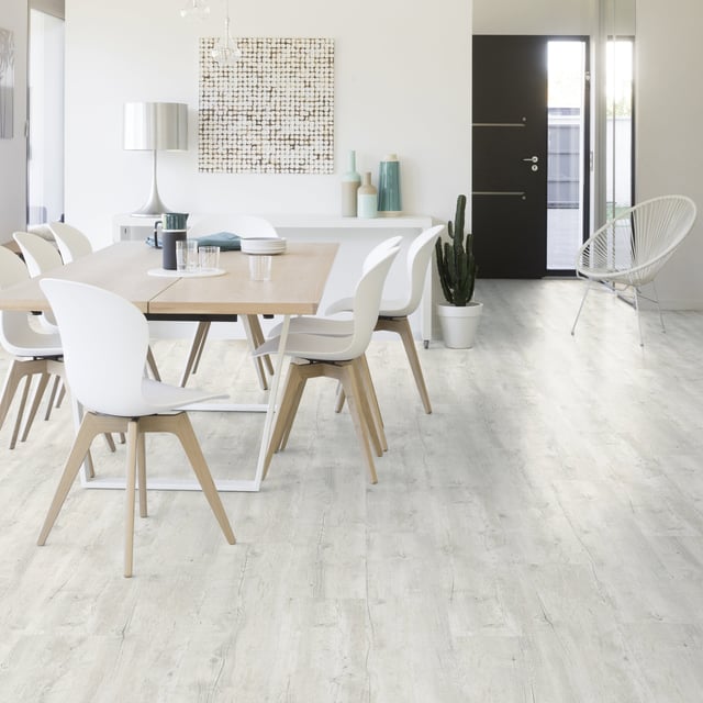 Lame PVC clipsable forte GERFLOR Senso clic 2 pecan light bois blanchi