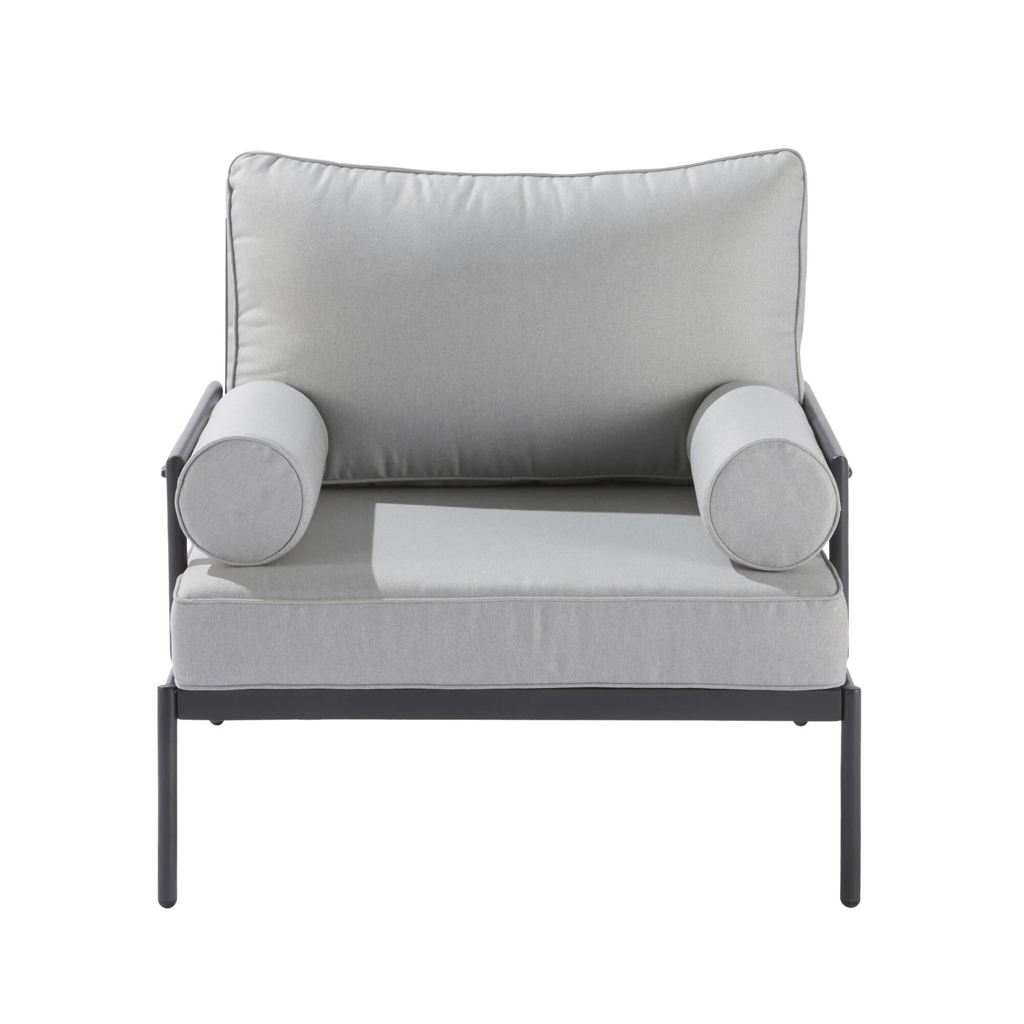 Conjunto jardim relax sofás e mesa alumínio cinzento escuro Onyx Naterial - 23