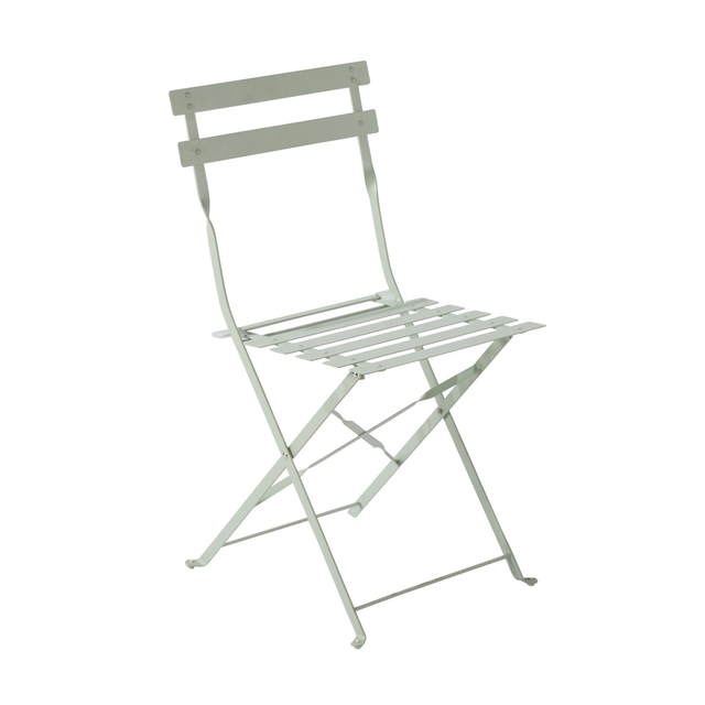 Chaise de jardin NATERIAL Flora en acier vert