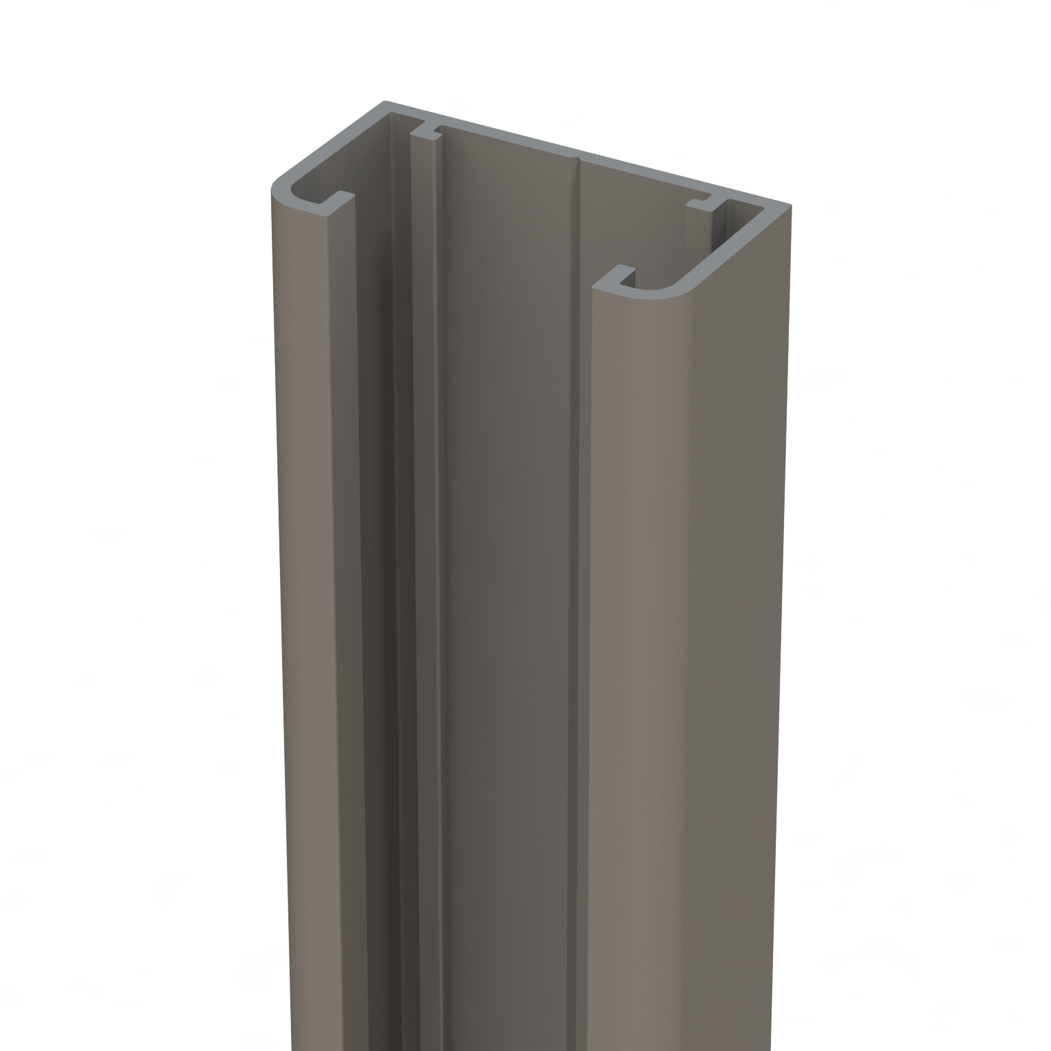 Glissière aluminium pour clôture Klos up! gris sablé, l.2,2 x H.120 cm - 2