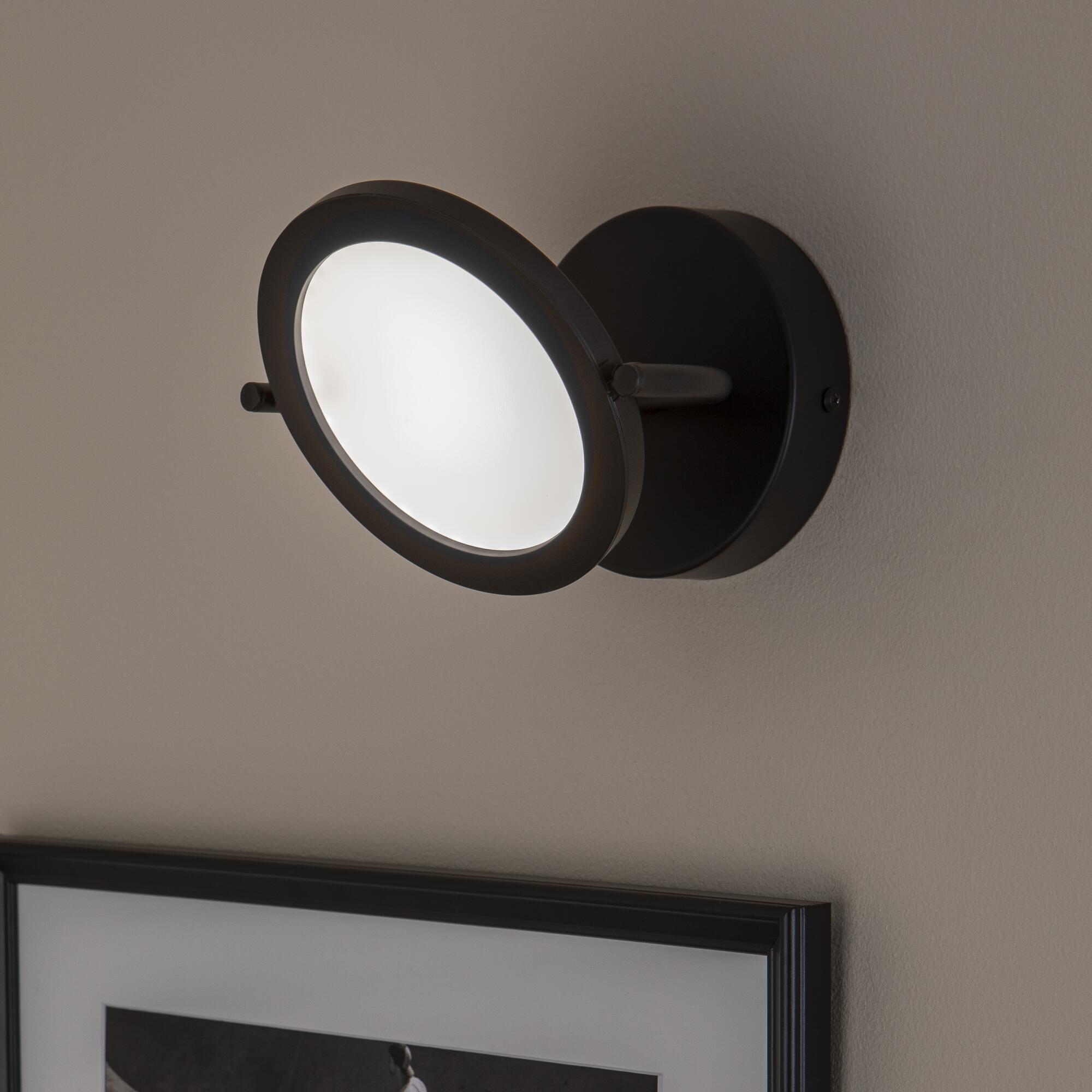 Foco decorativo com lâmpada Diuna Inspire LED 554lm 1 luz pintado preto - 22