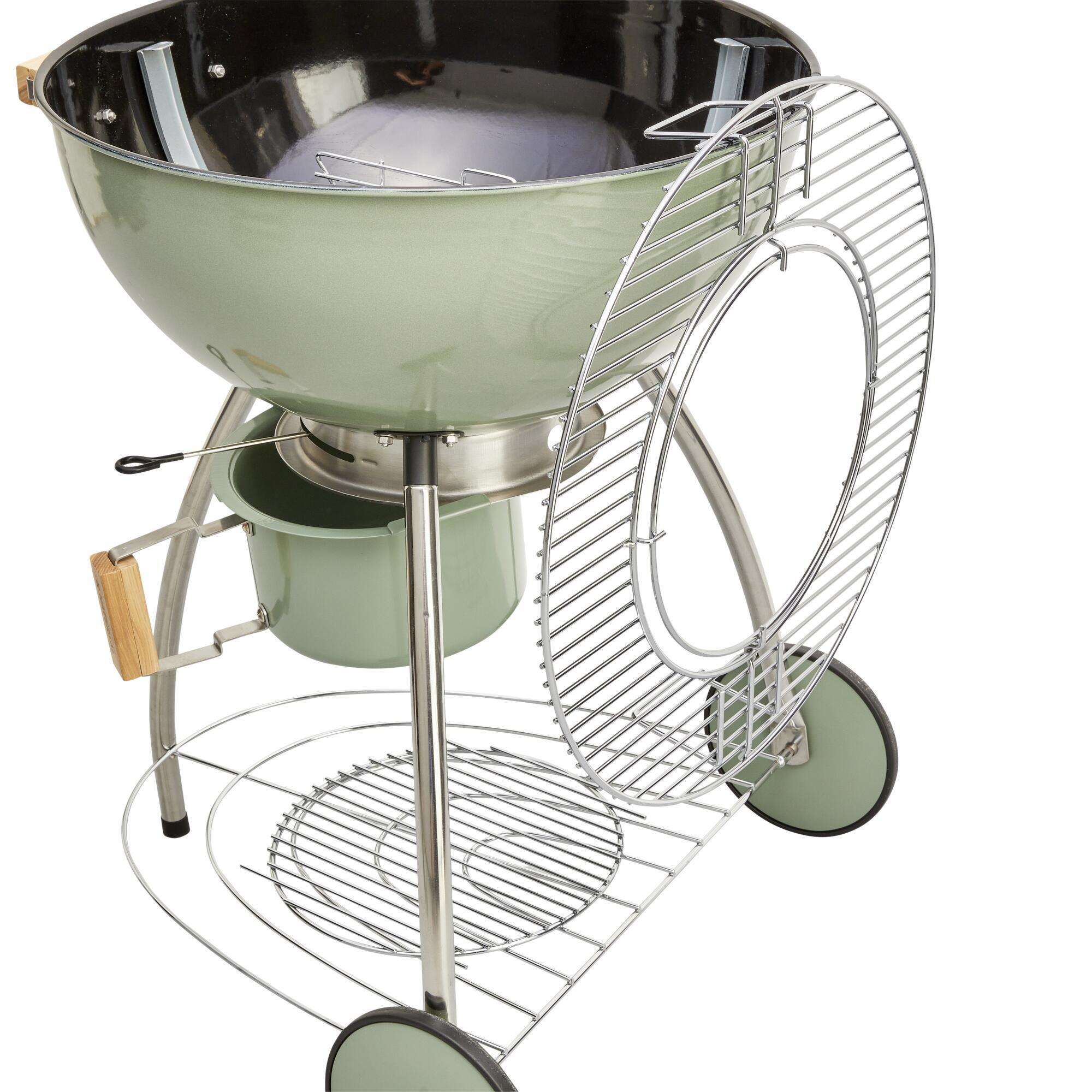 Barbecue a carvão com rodas ⌀ 57 cm verde Naterial Phoenix Beta II - 33