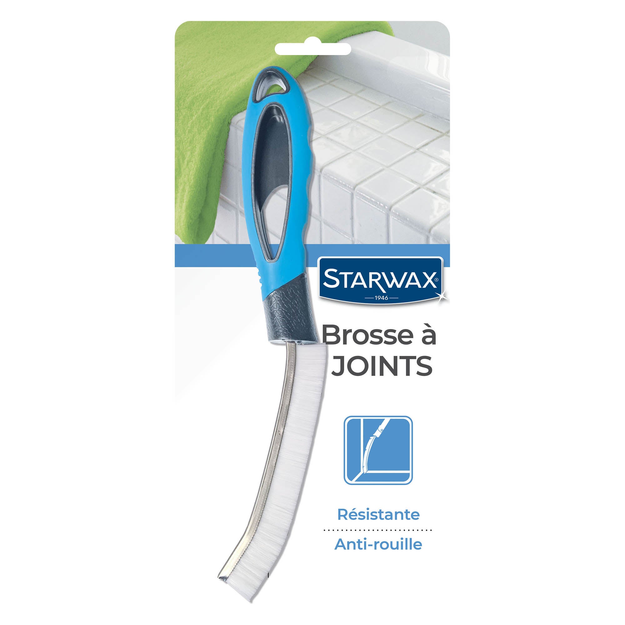 Brosse à main polypropylène STARWAX Pour carrelage