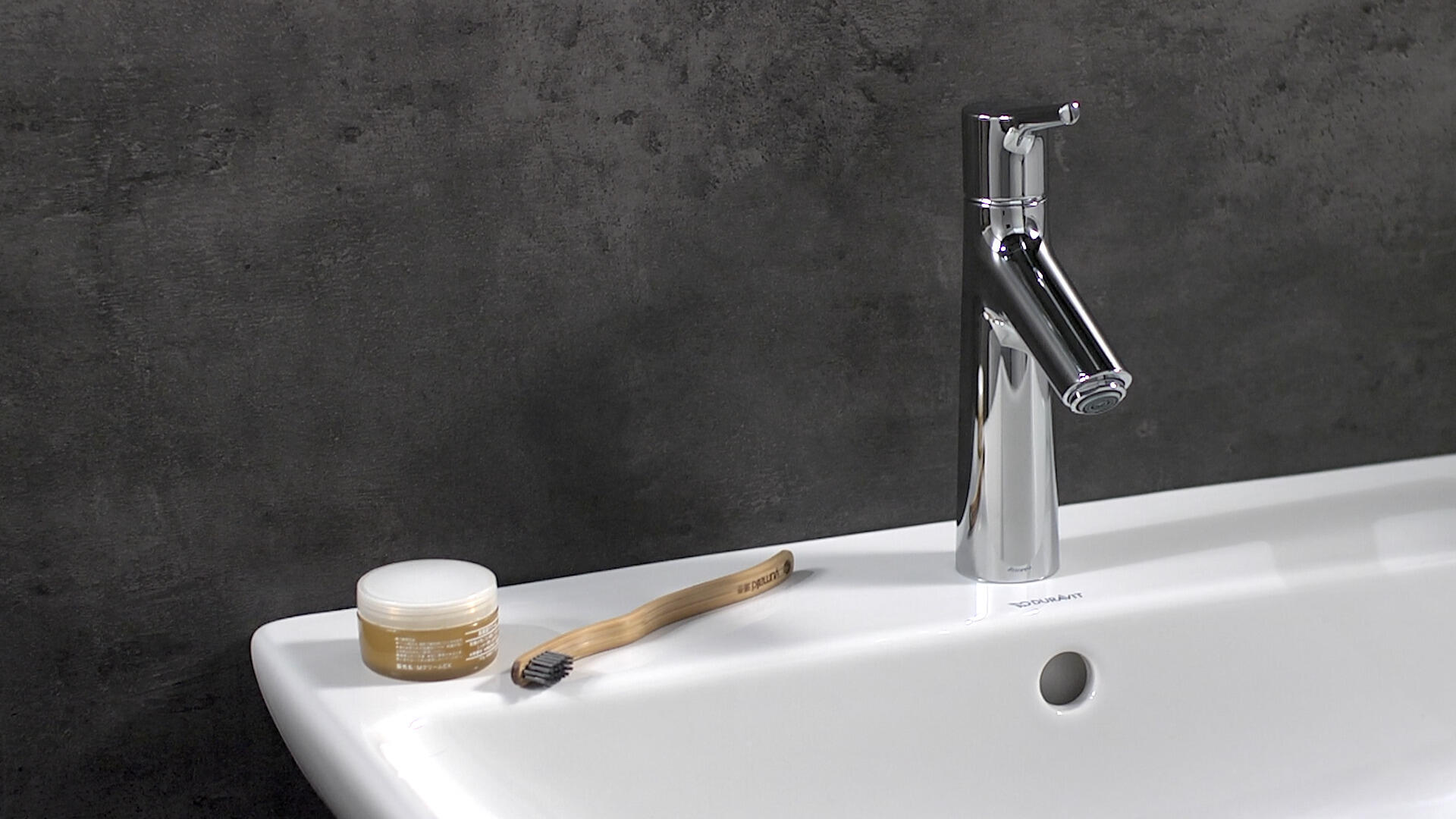 Rubinetto per lavabo a canna media getto laminare cristallino Talis S 100 cromato lucido HANSGROHE H 22.1 cm - 3