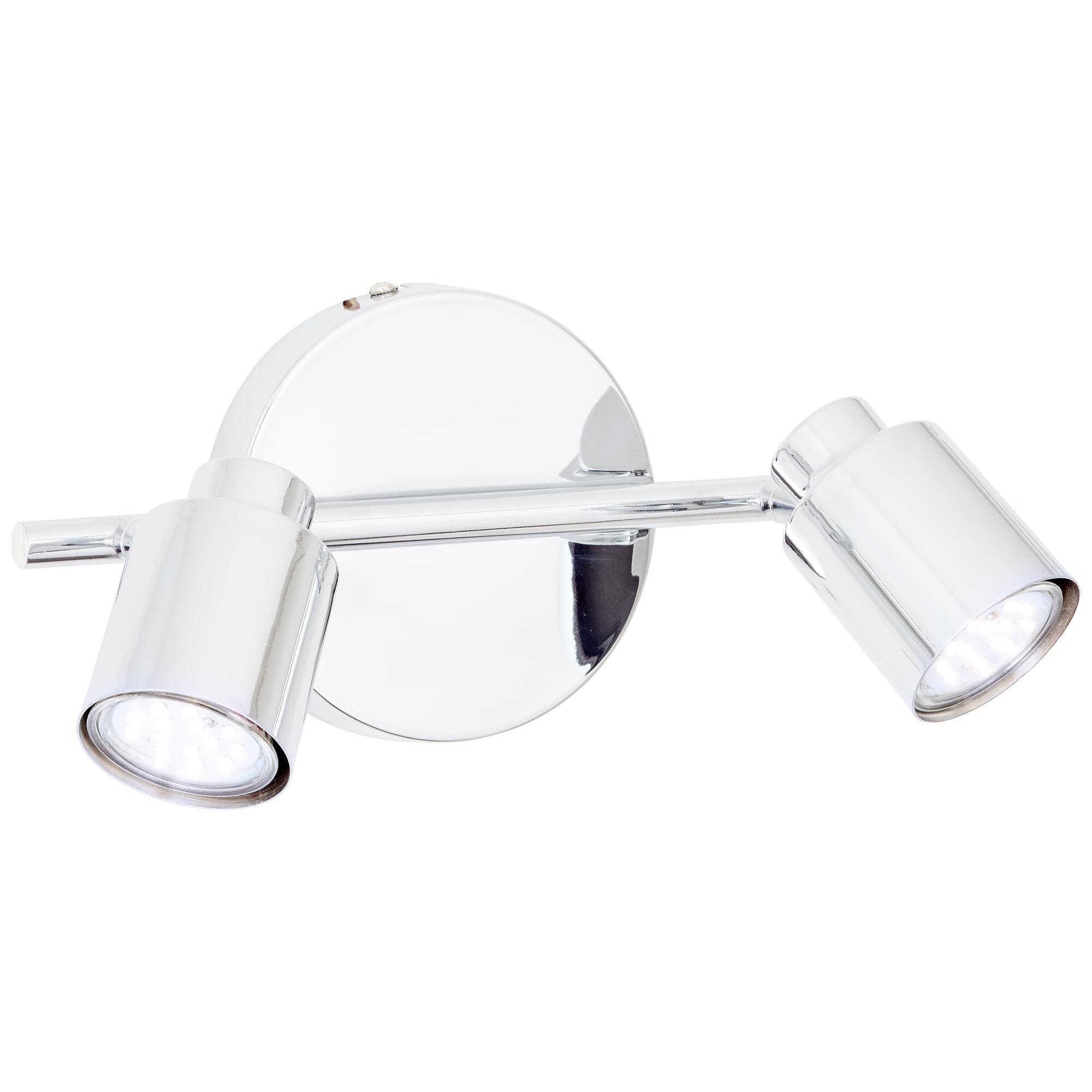 Foco decorativo INSPIRE TEKLA 2 LÂMPADAS GU10X2 METAL CROMADO - 2