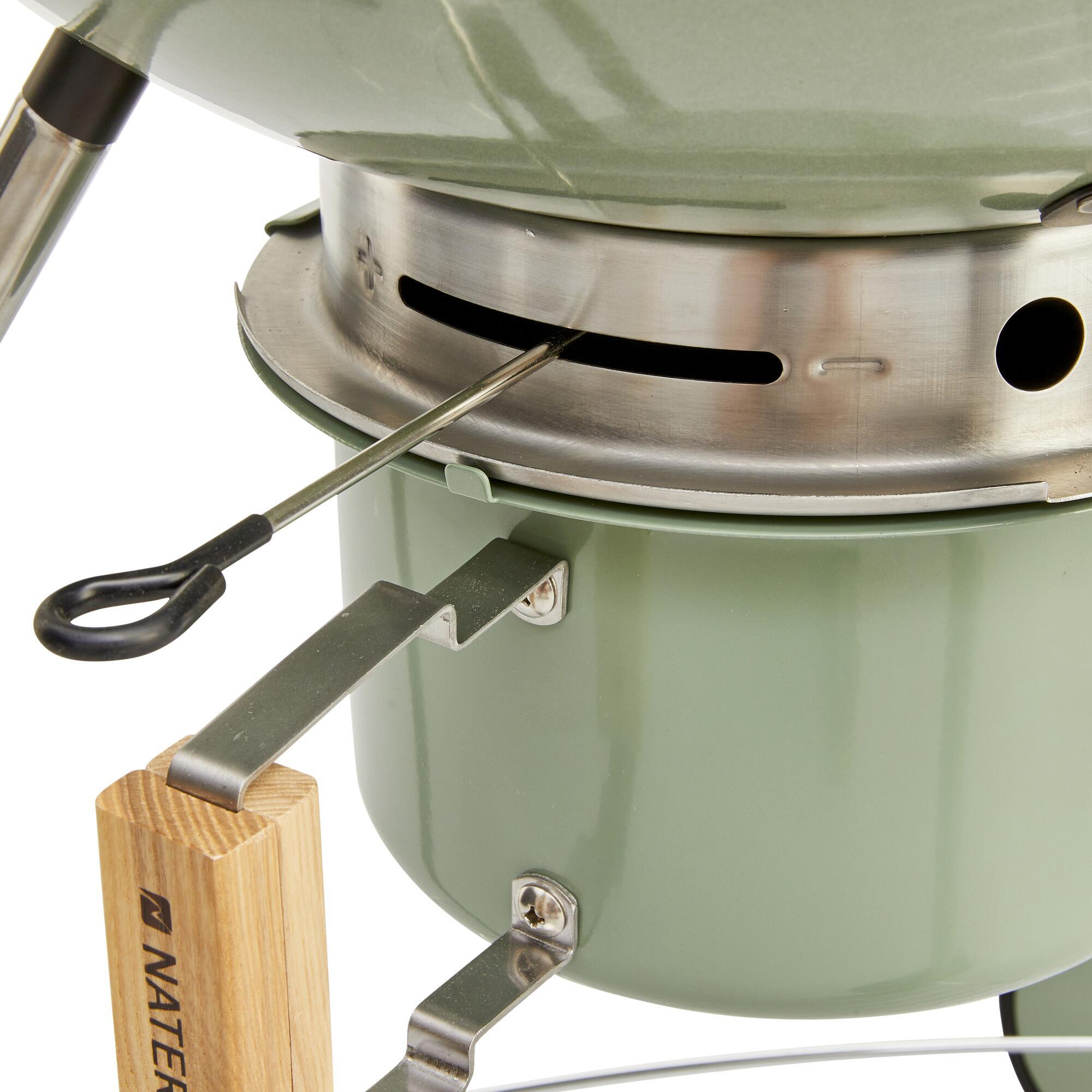 Barbecue a carvão com rodas ⌀ 57 cm verde Naterial Phoenix Beta II - 32