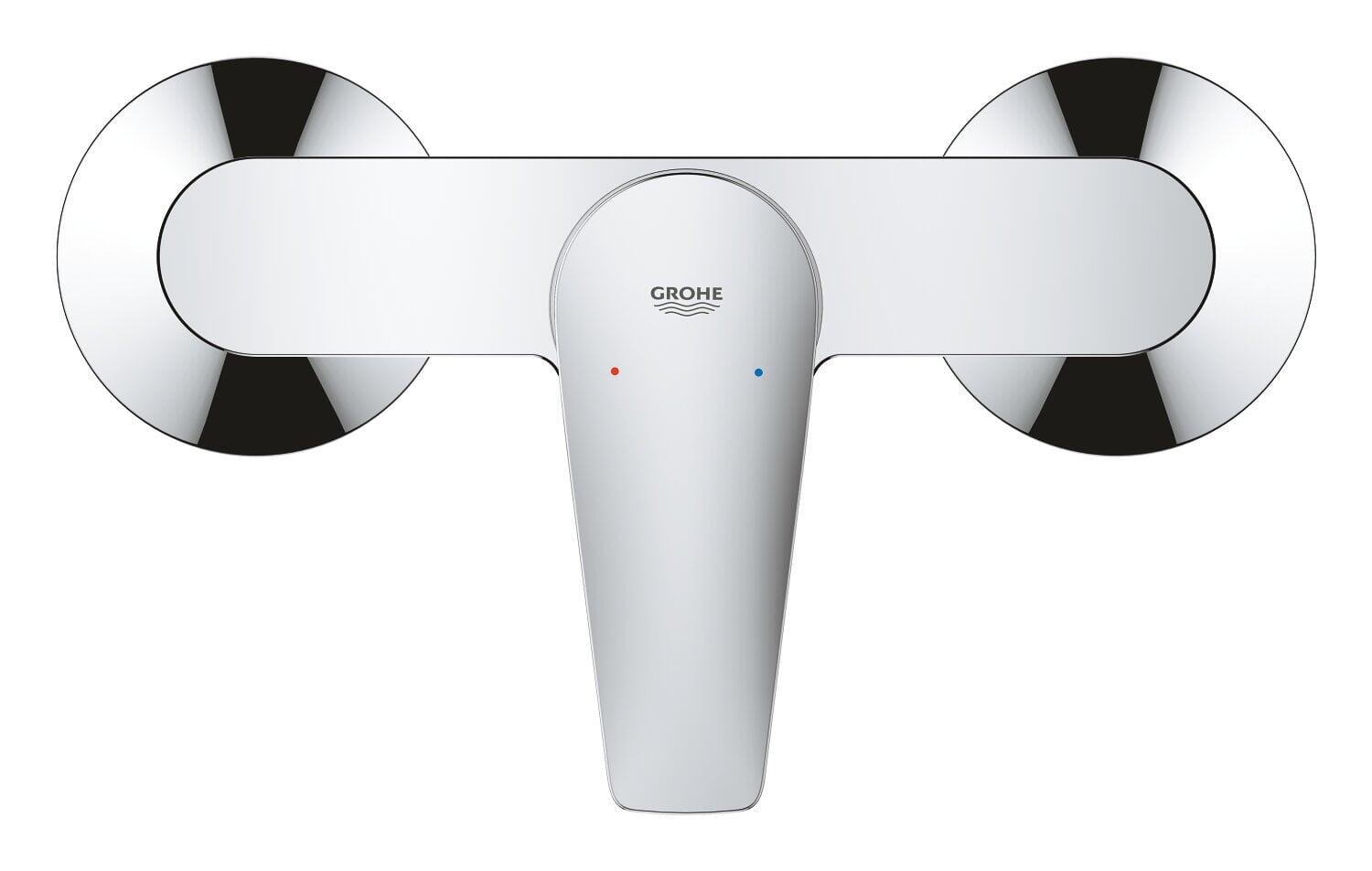 Mitigeur mécanique de douche chrome, GROHE, Start Edge douche - 2