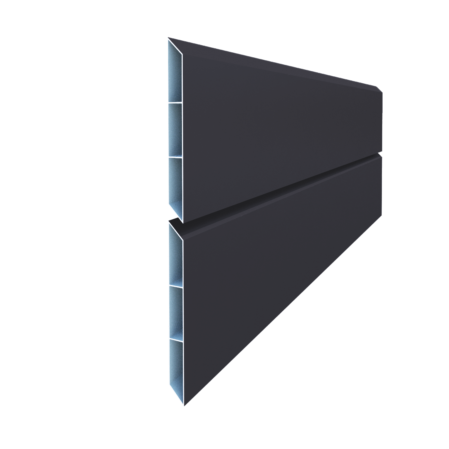 Lame de clôture aluminium persienne Klos up! gris zinc, H.25 x l.145 cm - 3
