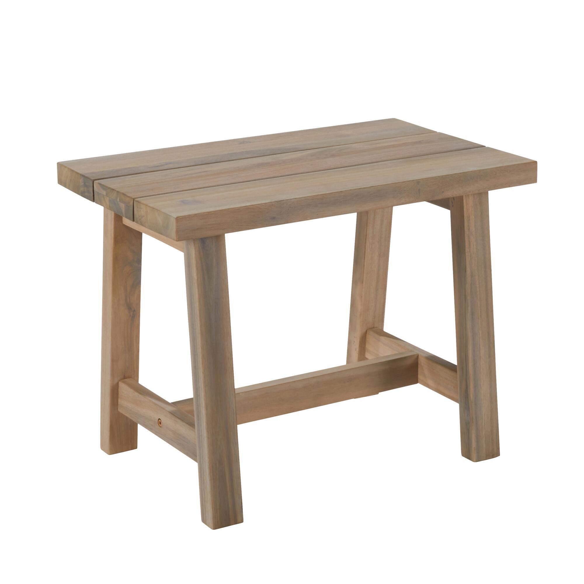 Banco de madeira NATERIAL FARM II 60X38X45CM - 32