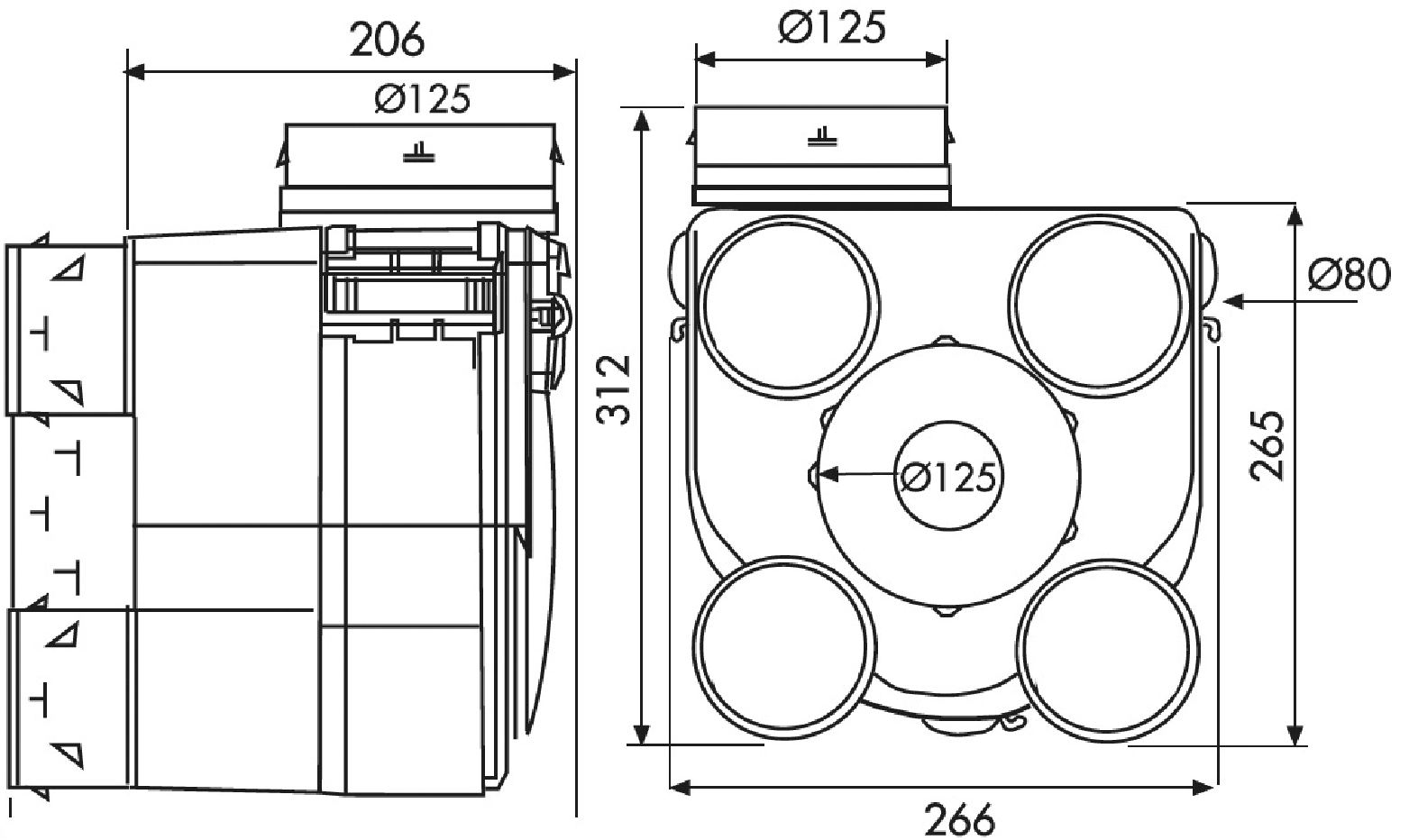Kit VMC simple flux autoréglable S&P Luna-s 3 - 2