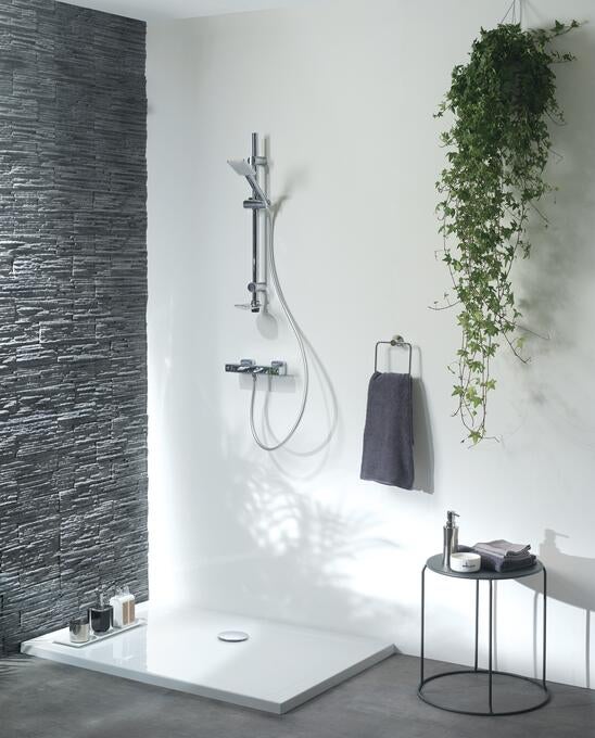 Bonde à bouchon pour bac de douche, gris, Diam..90 mm, WIRQUIN - 3