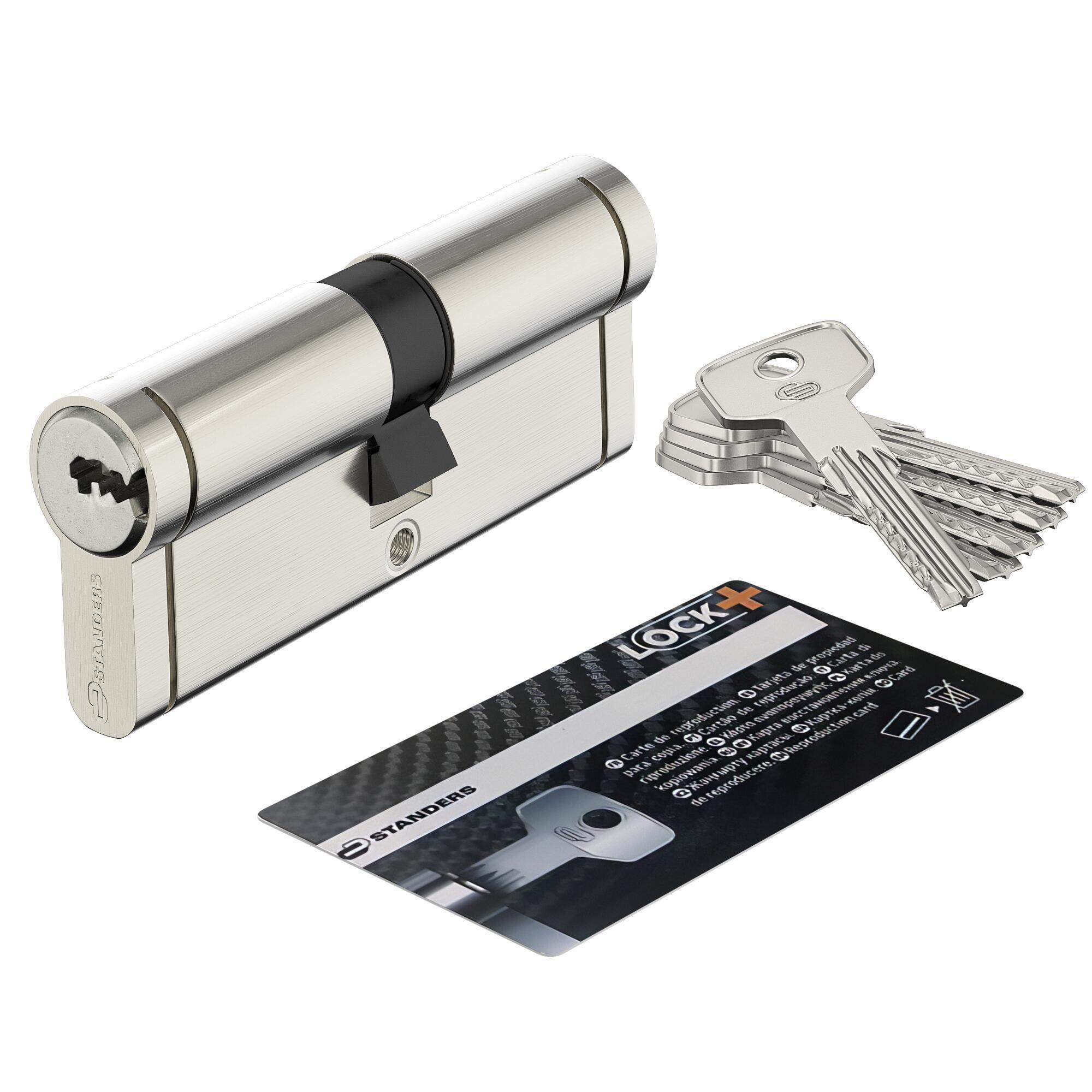 Cylindre de serrure STANDERS Lock+ débrayable L.40 + 40mm 5 clés - 2