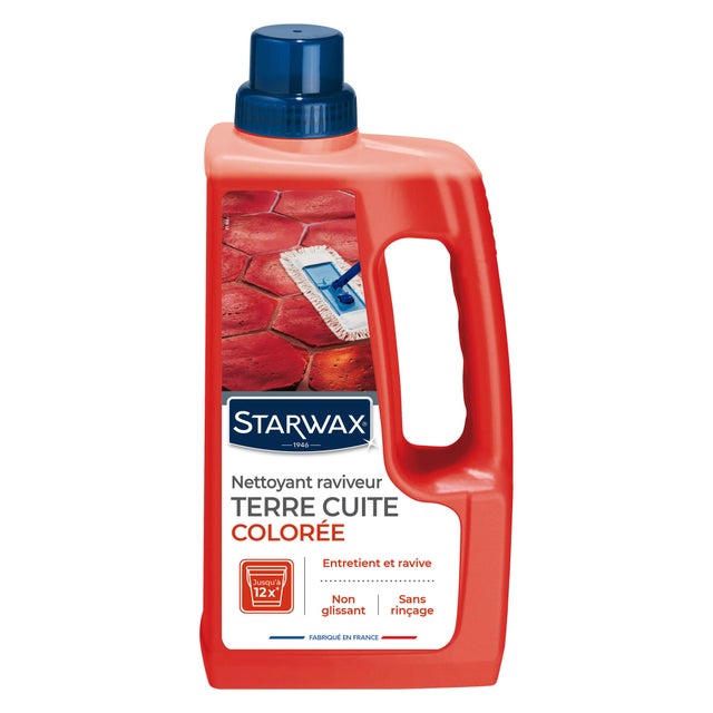 Produit d'entretien terre cuite STARWAX Raviveur tomette coloré, 1L