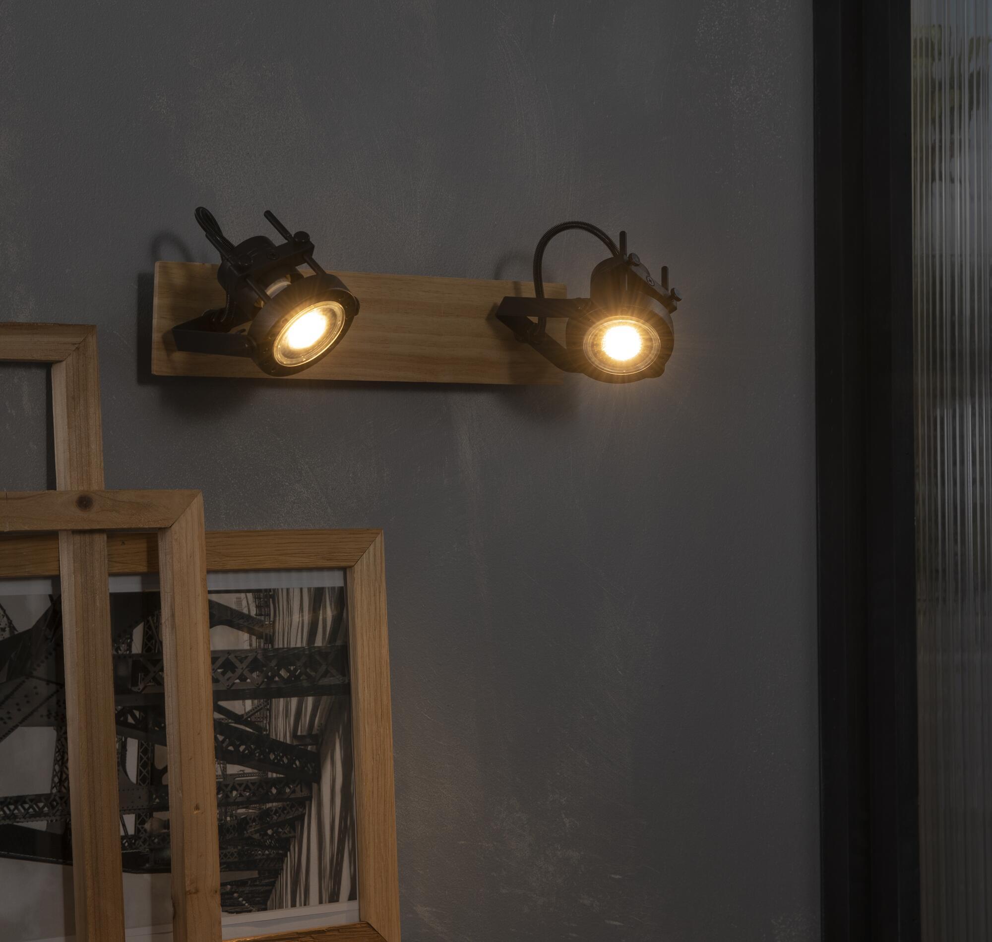 Rampe 2 spots Technic, acier beige, GU10, INSPIRE - 4