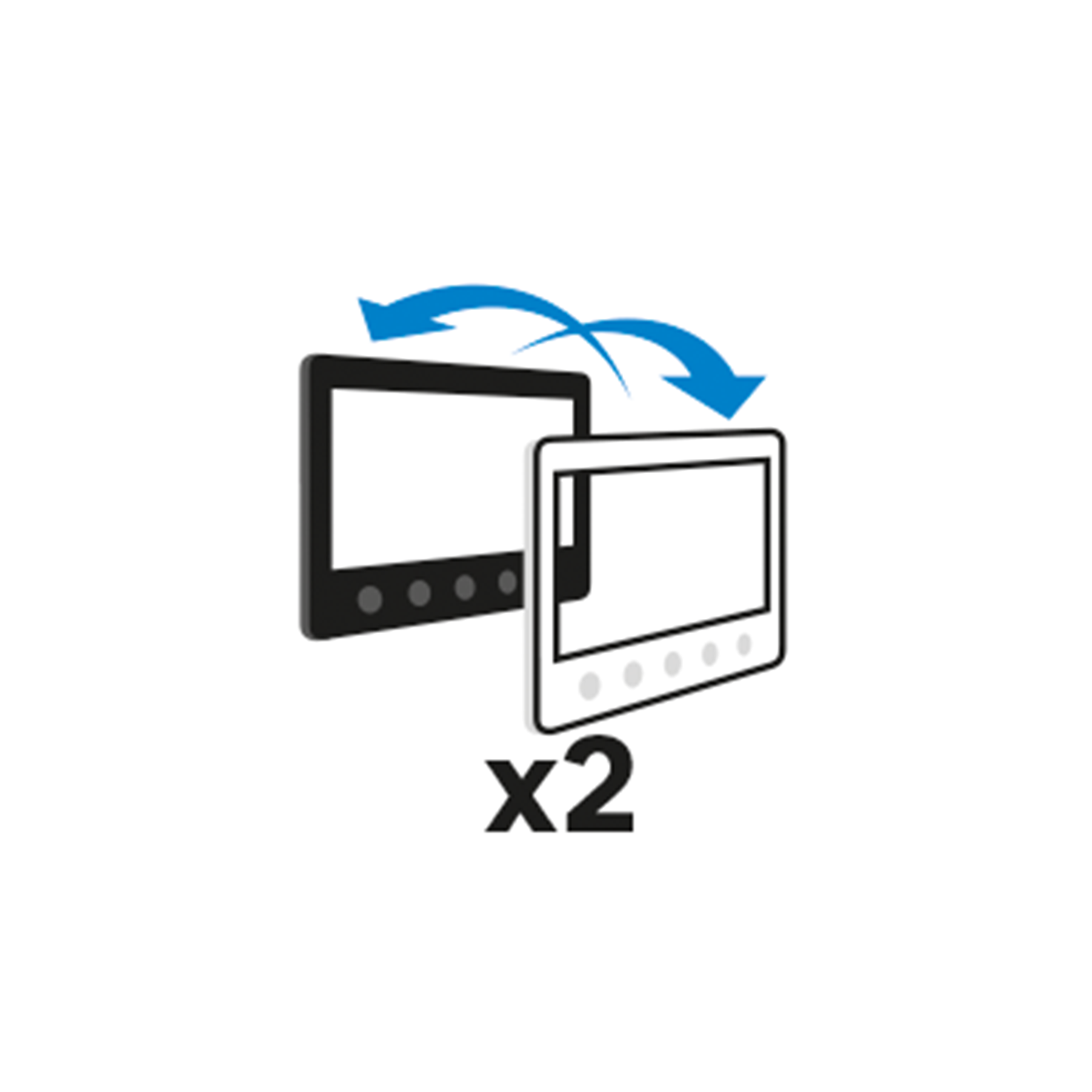 Visiophone filaire LEXMAN 2 fils 7' mural / filaire - 3
