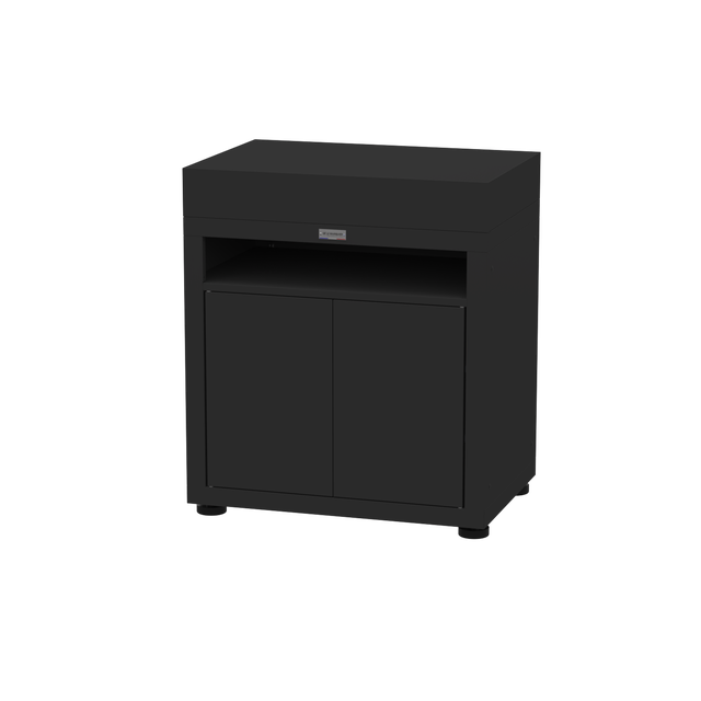 Meuble avec tablette pour cuisine extérieure LE MARQUIER, noir