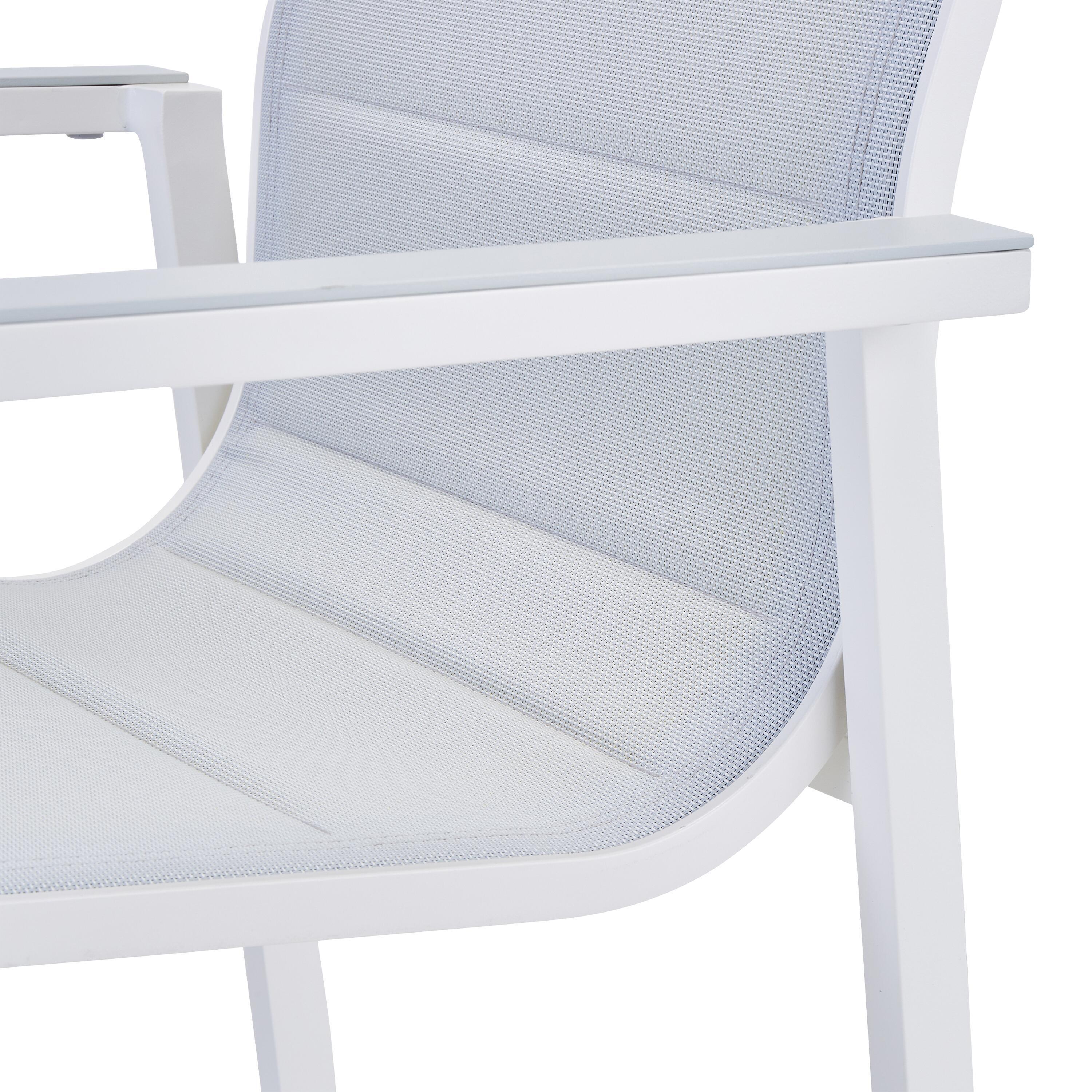 Cadeira de alumínio NATERIAL ORION GAMMA BRANCO - 34