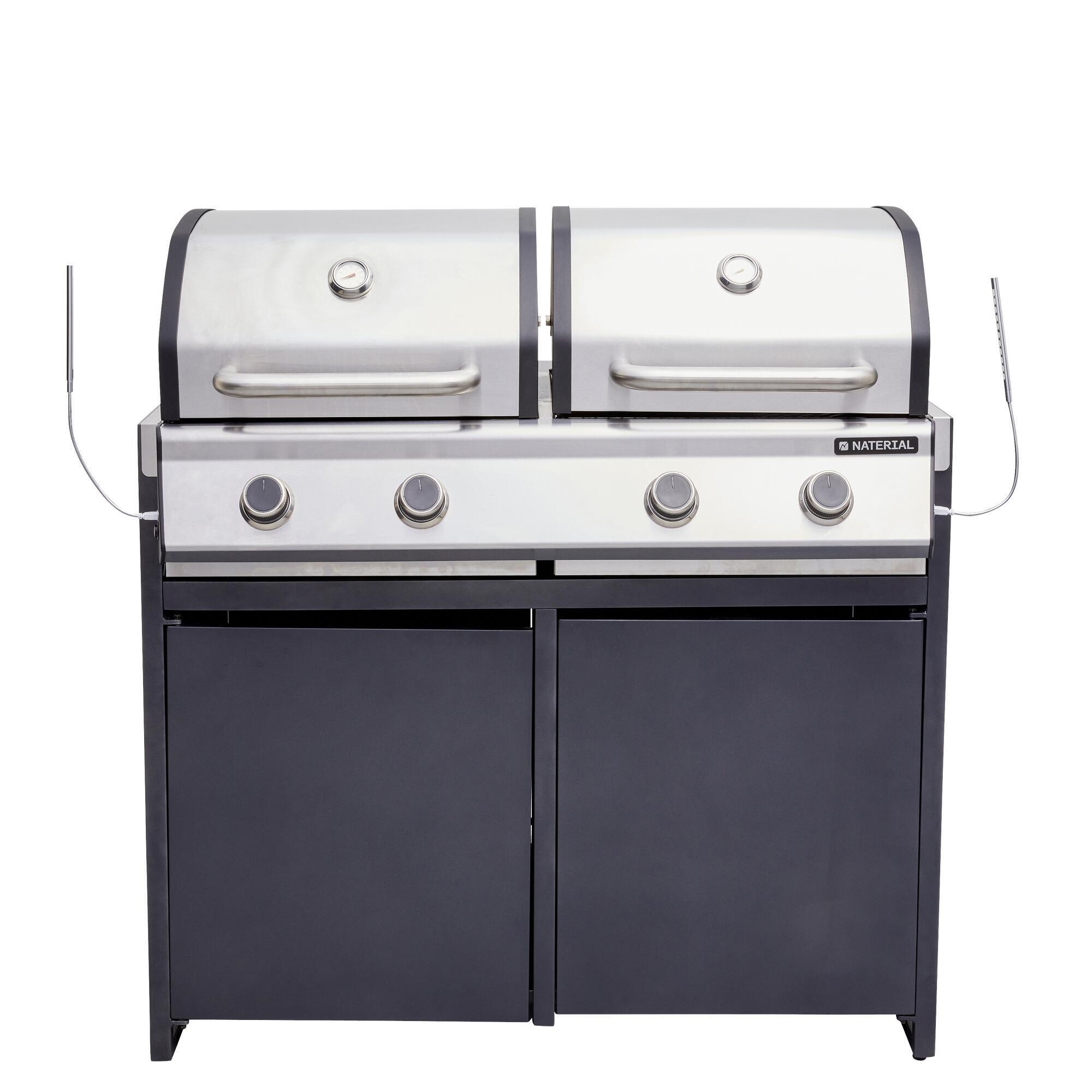 Módulo para barbecue Hudson 4 queimadores alumínio 109x60 cm Naterial Europa - 21
