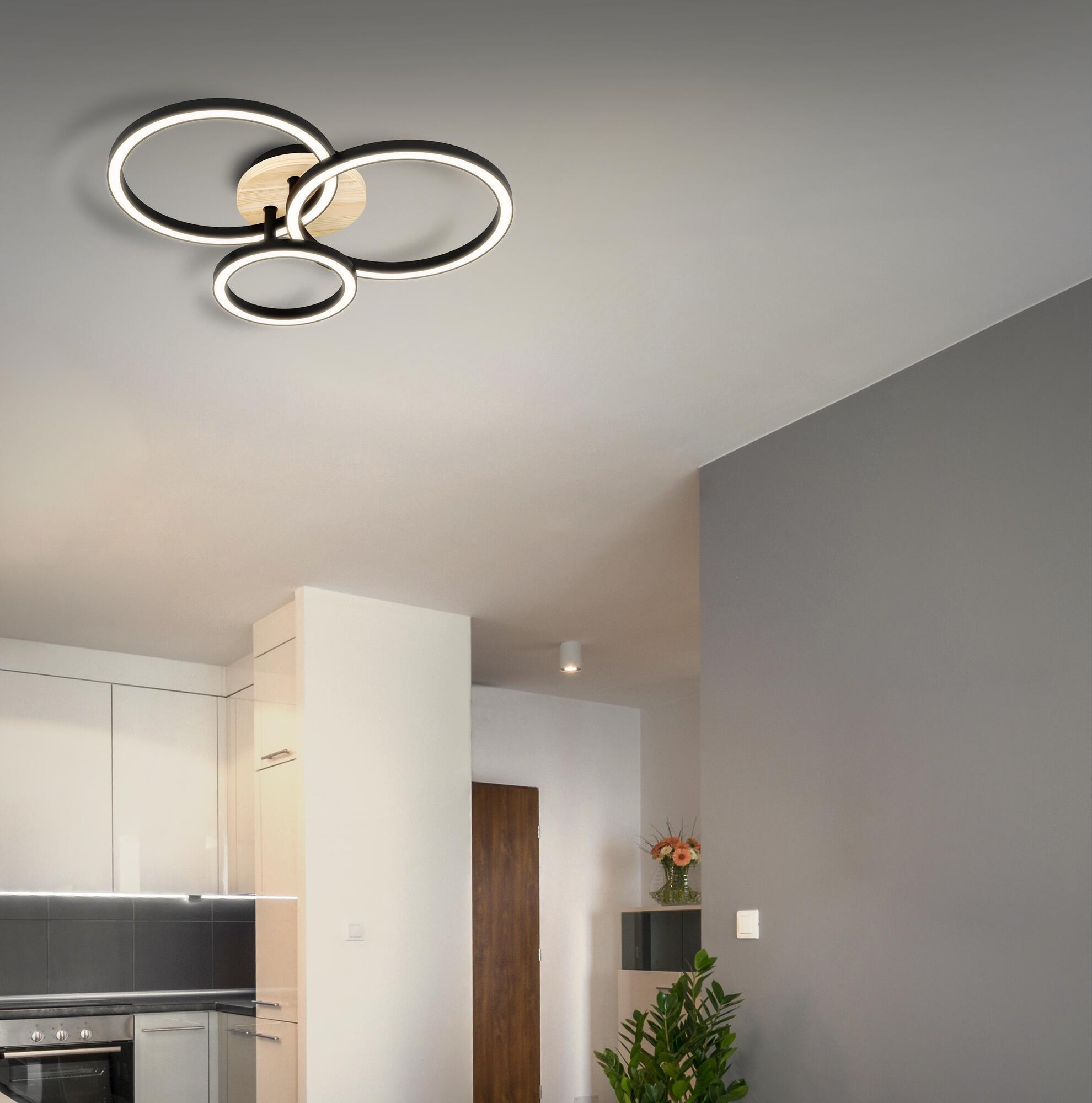 Plafonnier essentiel bois LED INSPIRE Rog D.43 cm - 5