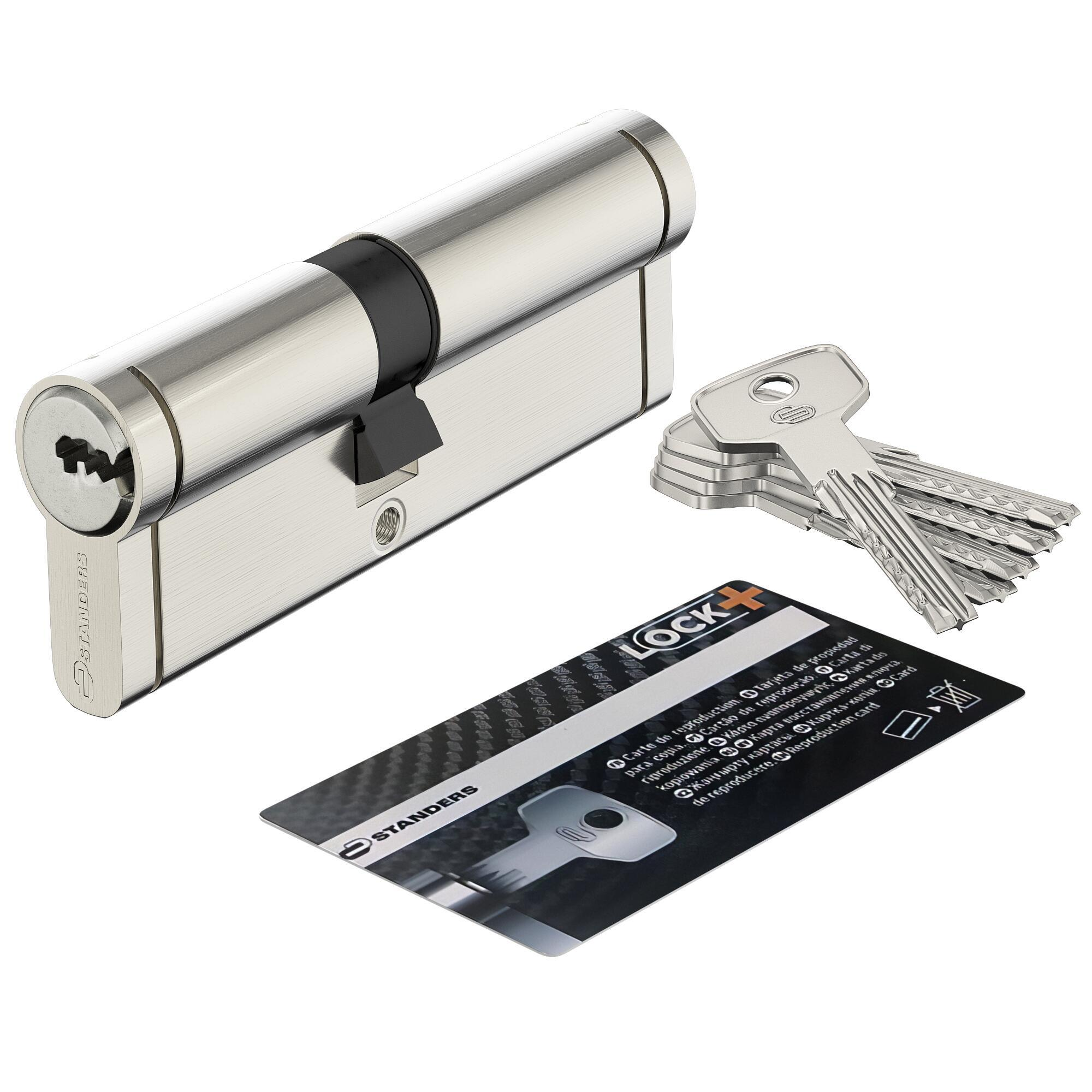Cylindre de serrure STANDERS Lock+ débrayable L.40 + 50mm 5 clés - 2