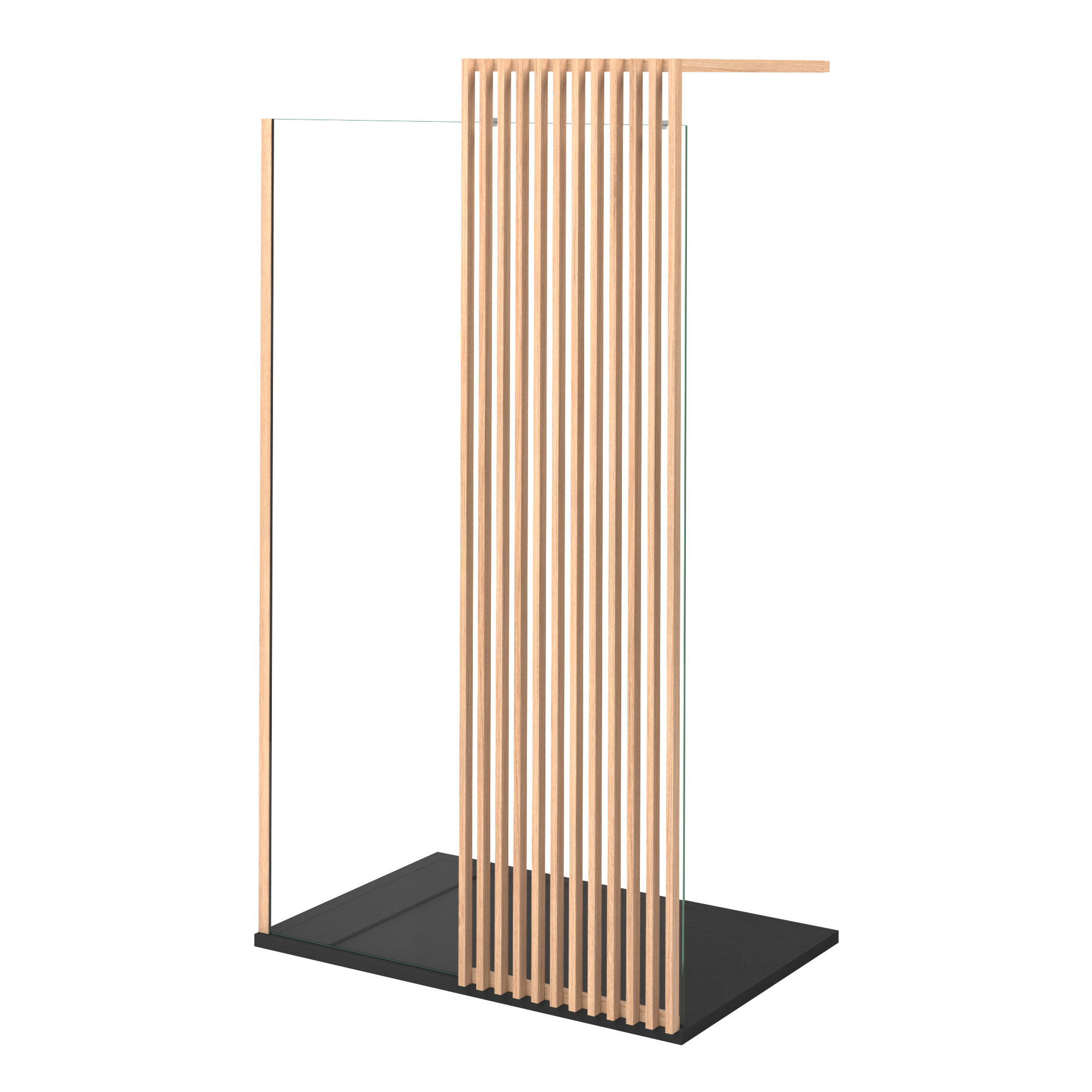 Base de duche SENSEA NEO CARGA MINERAL PRETA 120X80CM - 3