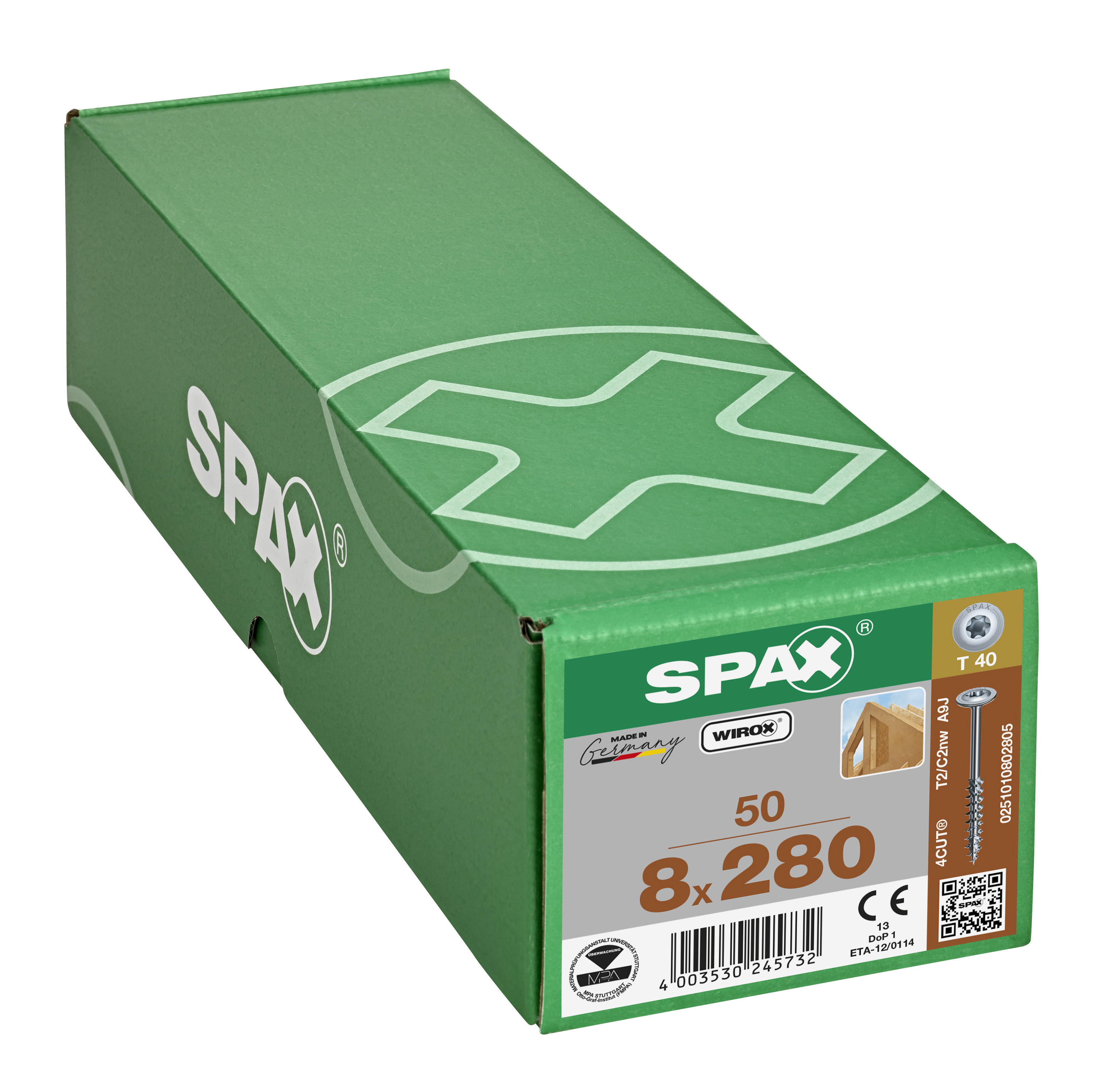 50 vis acier t-star+ SPAX, Ø8 x L.280 mm - 3