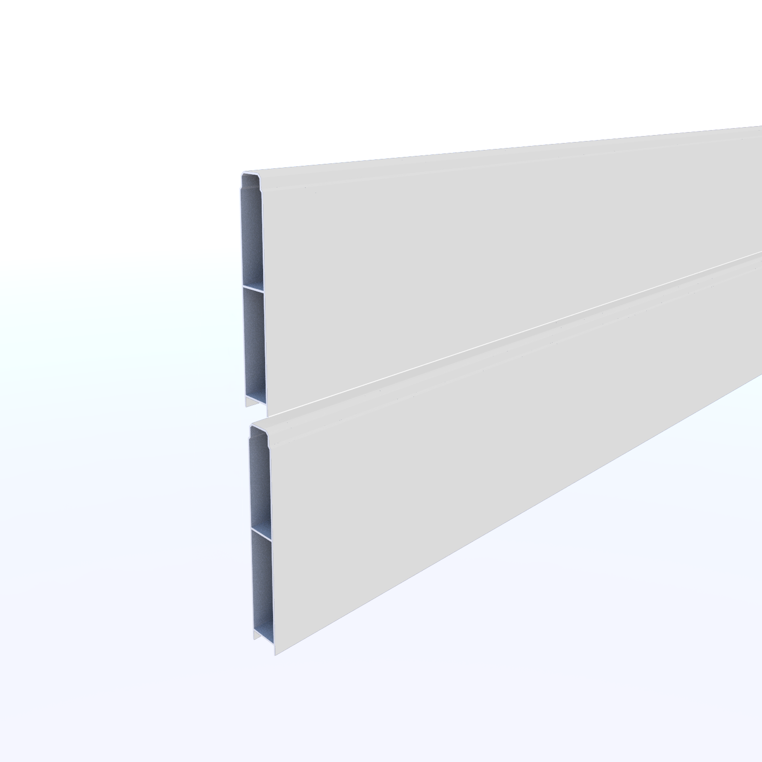 Lame de clôture aluminium pleine Klos up! blanc, H.15 x l.145 cm - 5