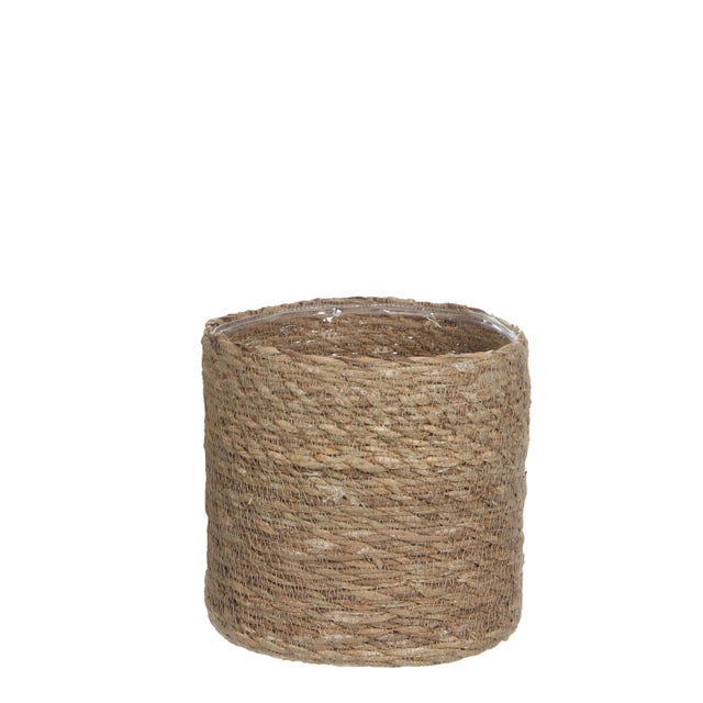 Maceta de junco de mar Atlantic marrón de 20x20cm