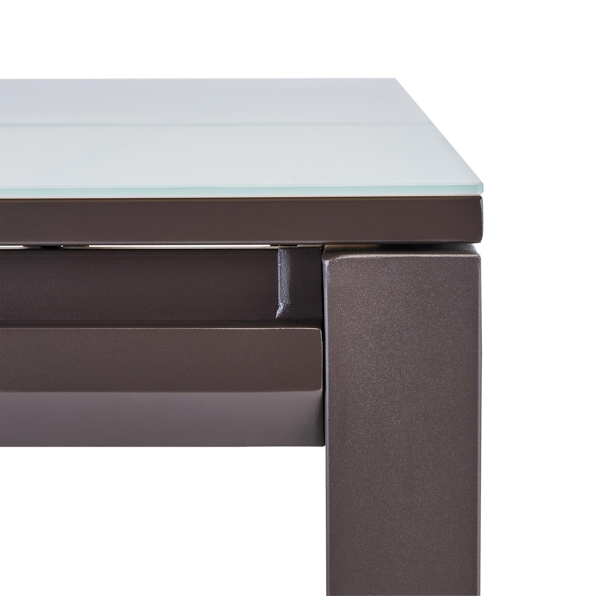 Mesa de alumínio NATERIAL ODYSSEA II EASY VIDRO 180/240X100CM MOKA - 7