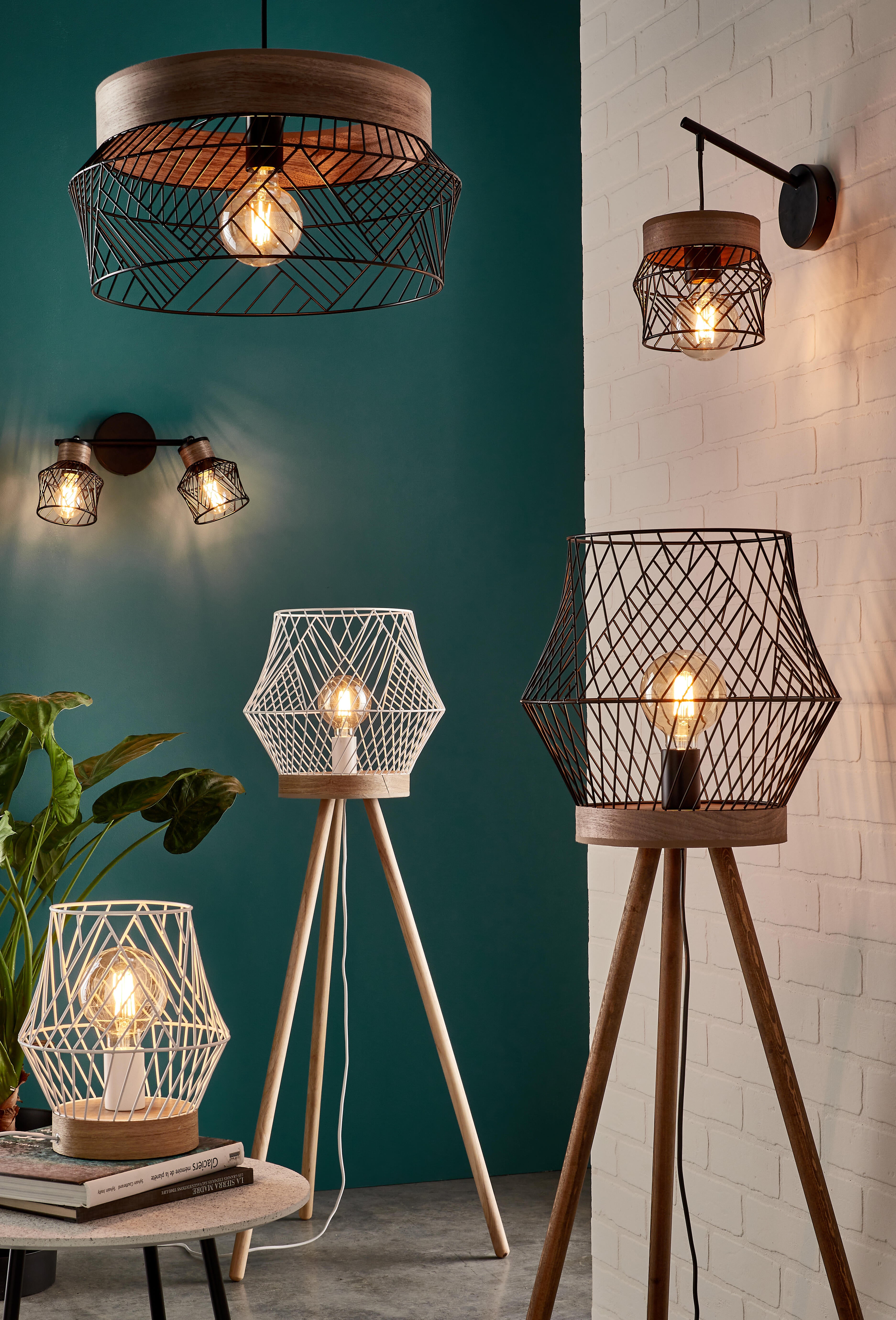 Candeeiro de parede Kanel 2 led metal preto Inspire - 13