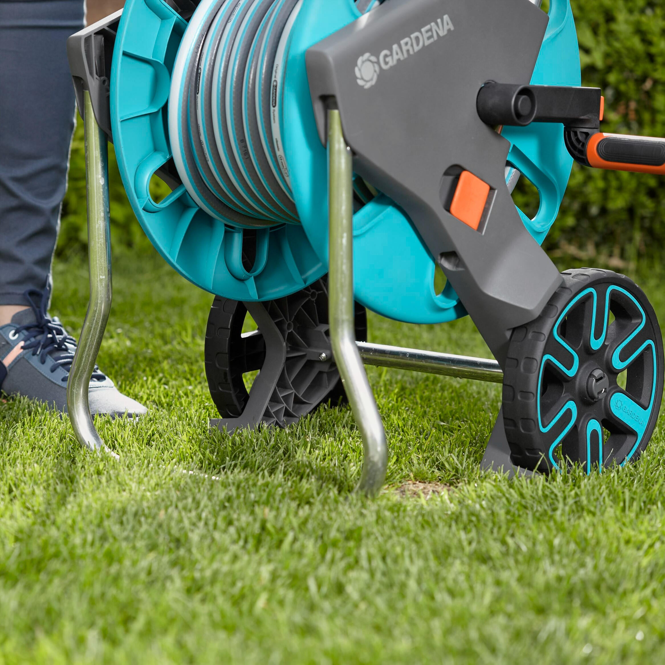 Dévidoir sur roues CleverRoll équipé L.35 m GARDENA 18512-29 - 4