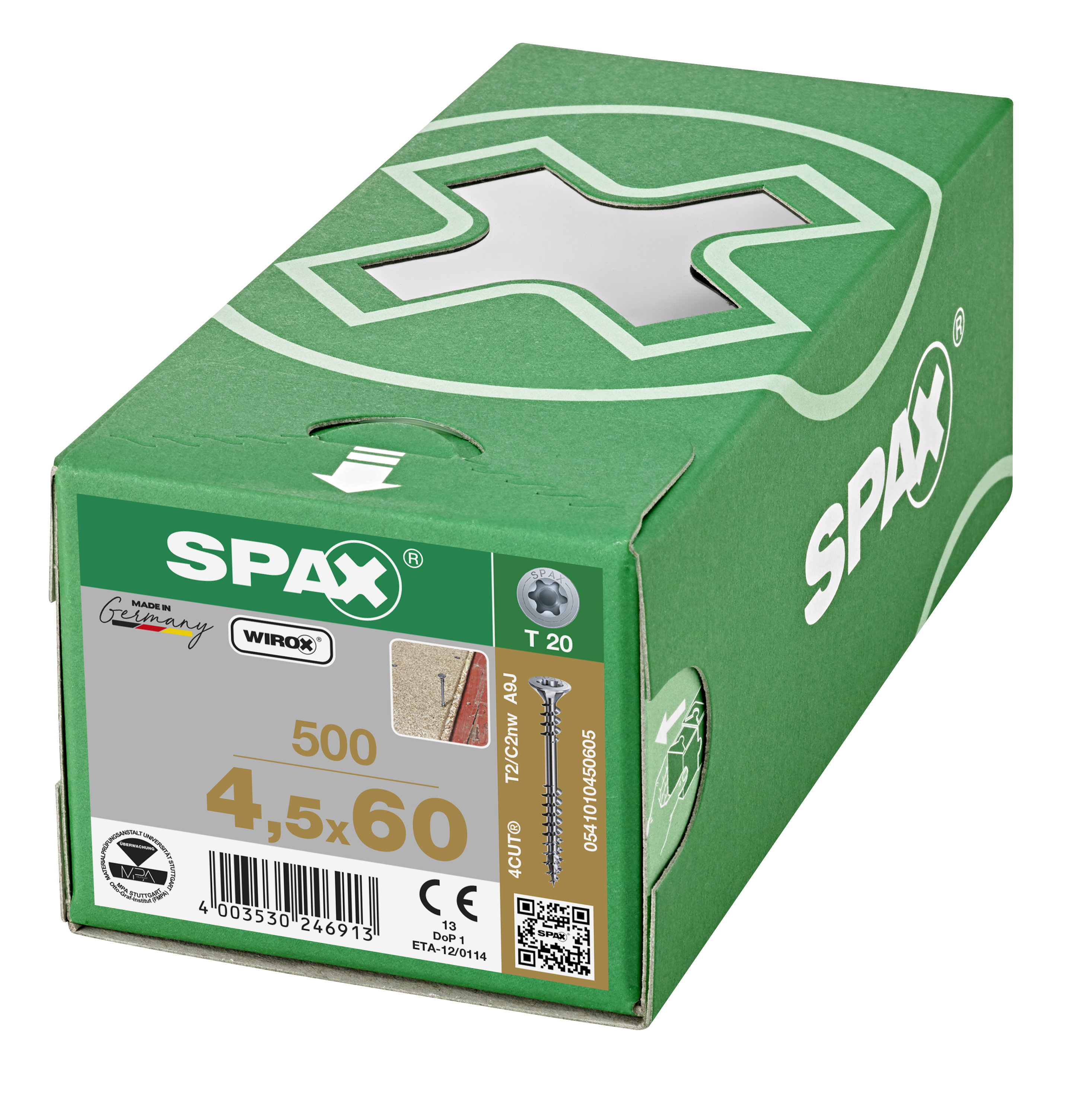 500 vis acier tête fraisée t-star+ SPAX, Ø4.5 x L.60 mm - 3