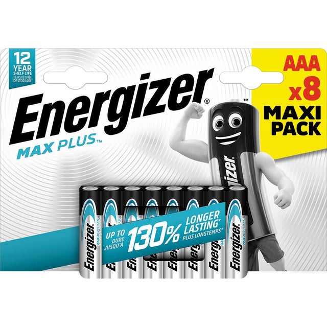8 pilas LR03 AAA Energizer Max