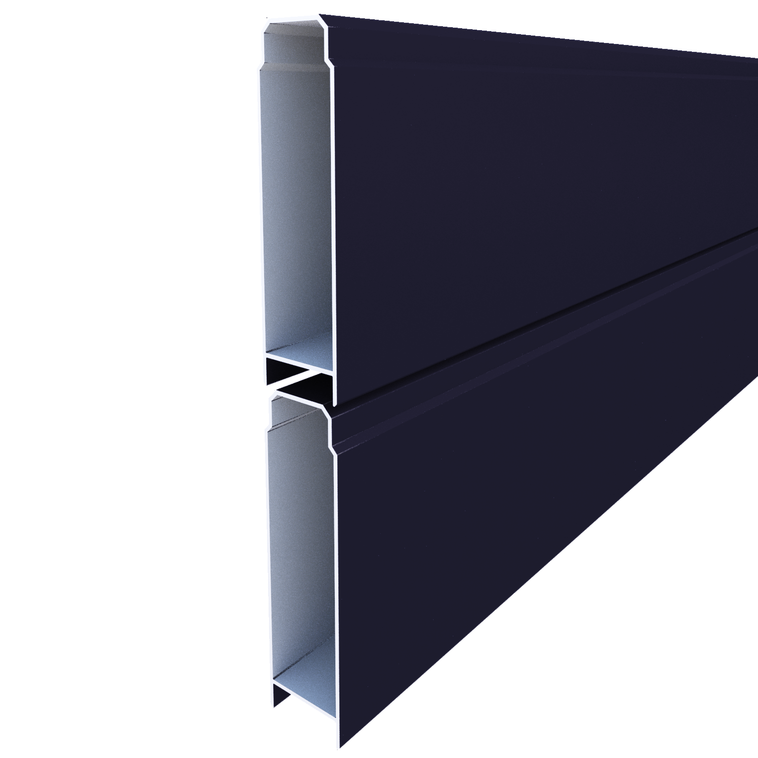 Lame de clôture aluminium pleine Klos up! gris zinc, H.9 x l.145 cm - 5