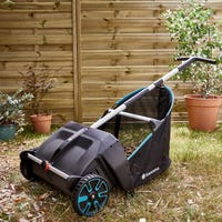 SCOPA PER FOGLIE DA GIARDINO RASTRELLO RACCOGLIFOGLIE IN ACCIAIO - Foto 7