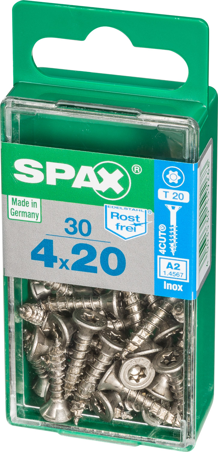 30 Tirefond TORX INOX 4X20 M SPAX - 2