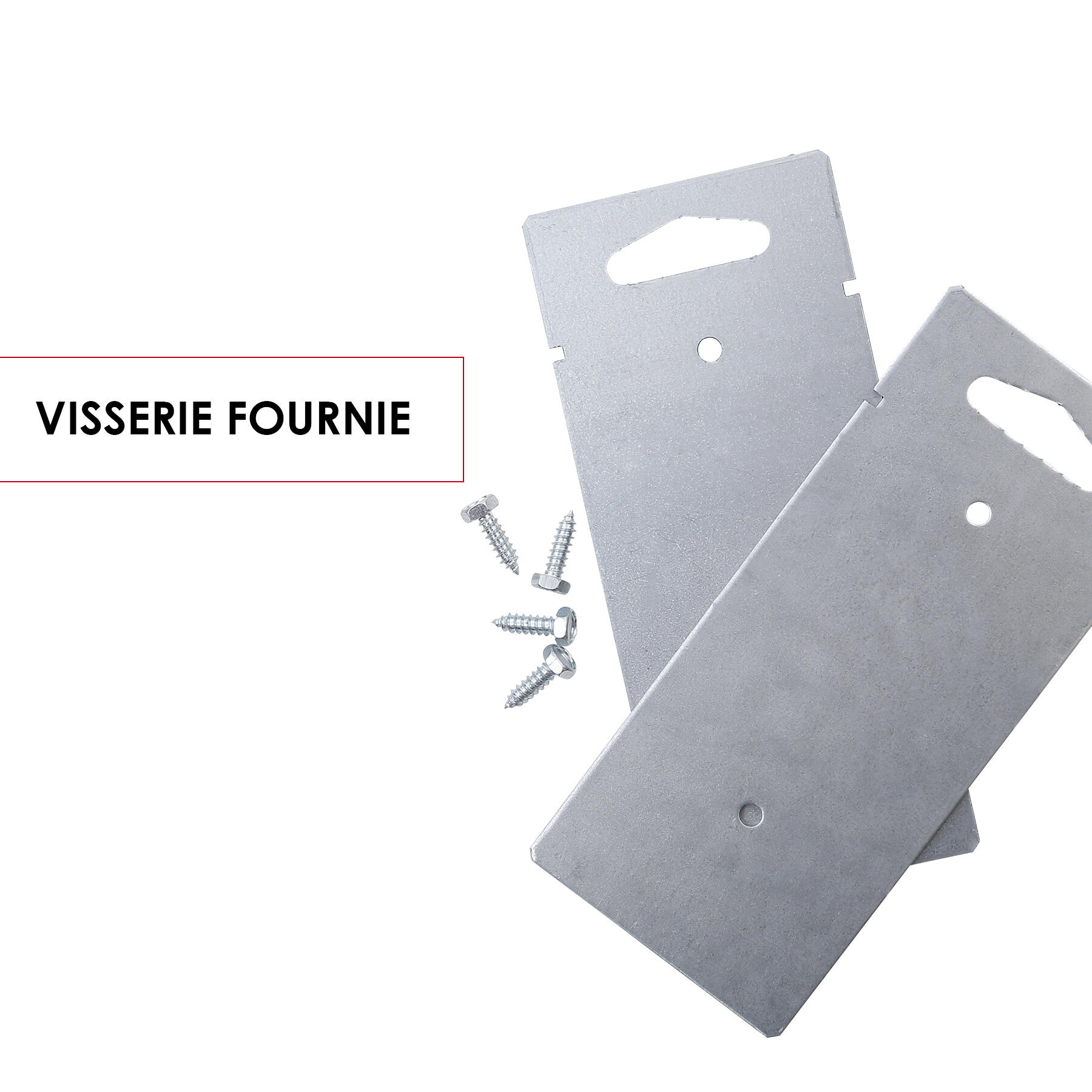 Pied latéral Soléa H.160 x l.10 x P.9 cm RENZ, gris anthracite - 4