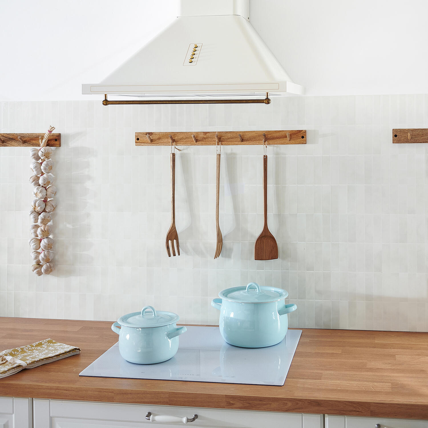 Pegatina mosaico blanco smart tiles morocco essaquira de 22x22cm