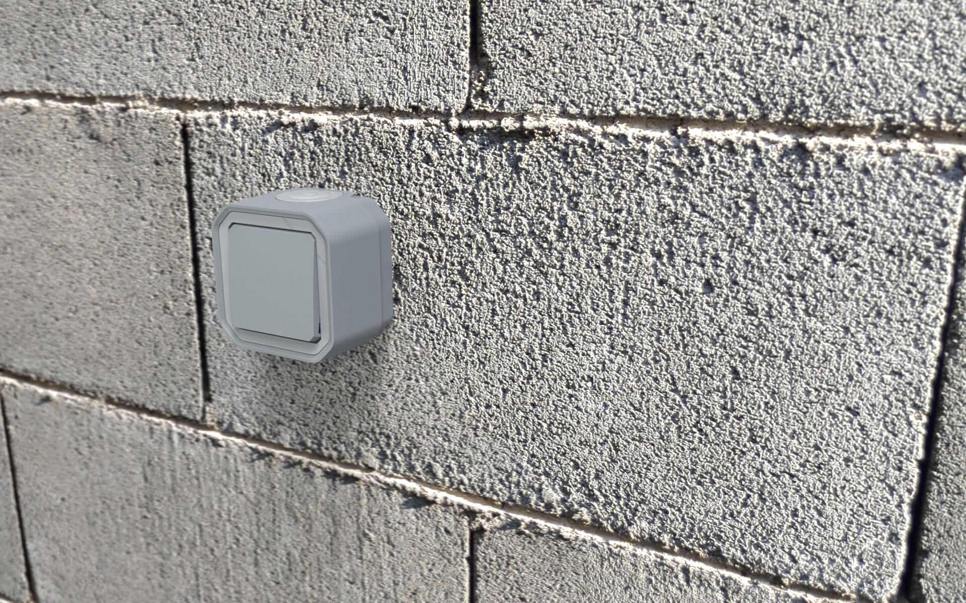 Interrupteur va-et-vient, LEGRAND Plexo, gris - 5