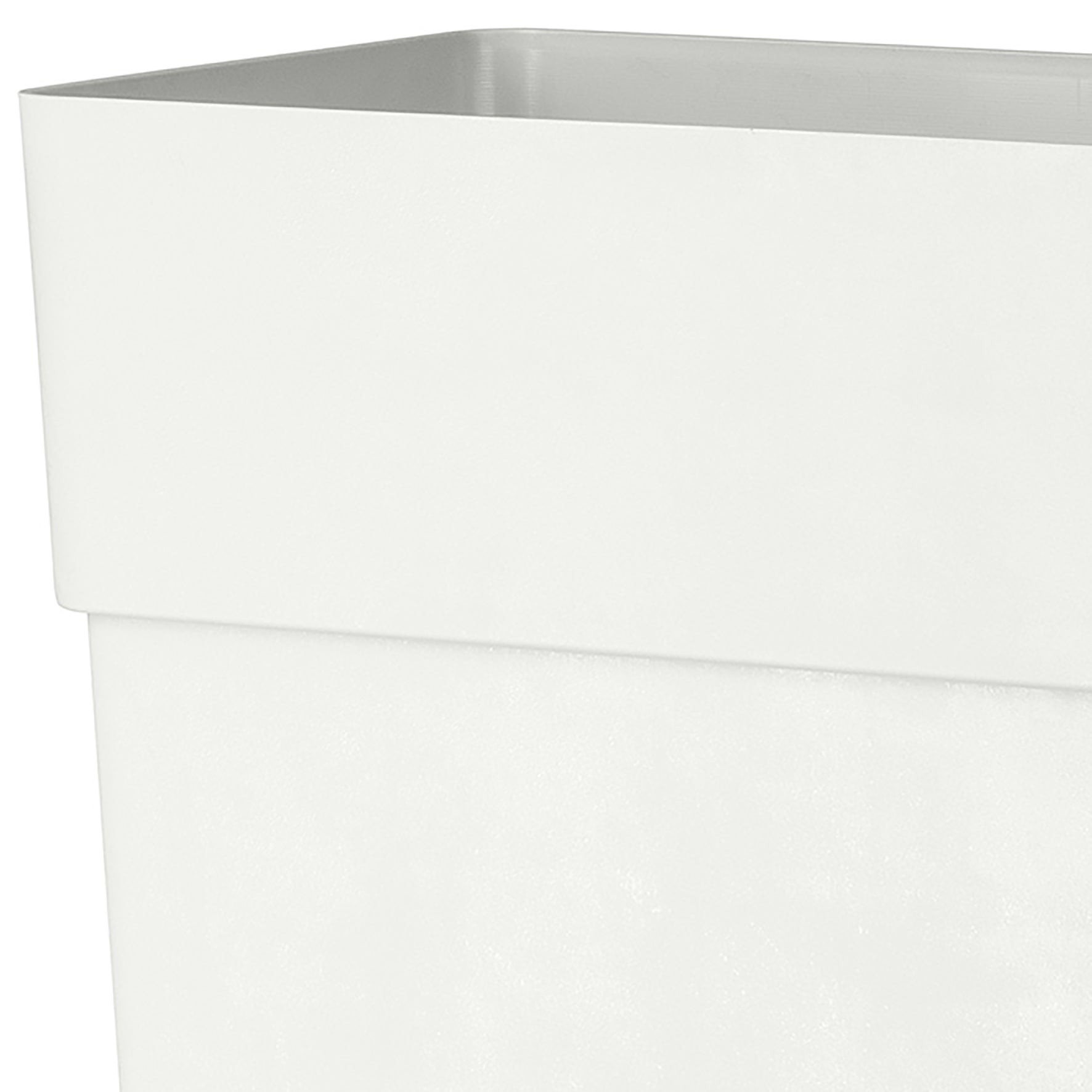 Pot de fleur rectangulaire DEROMA L. 78 x l. 29.5  x H.65 cm blanc - 2
