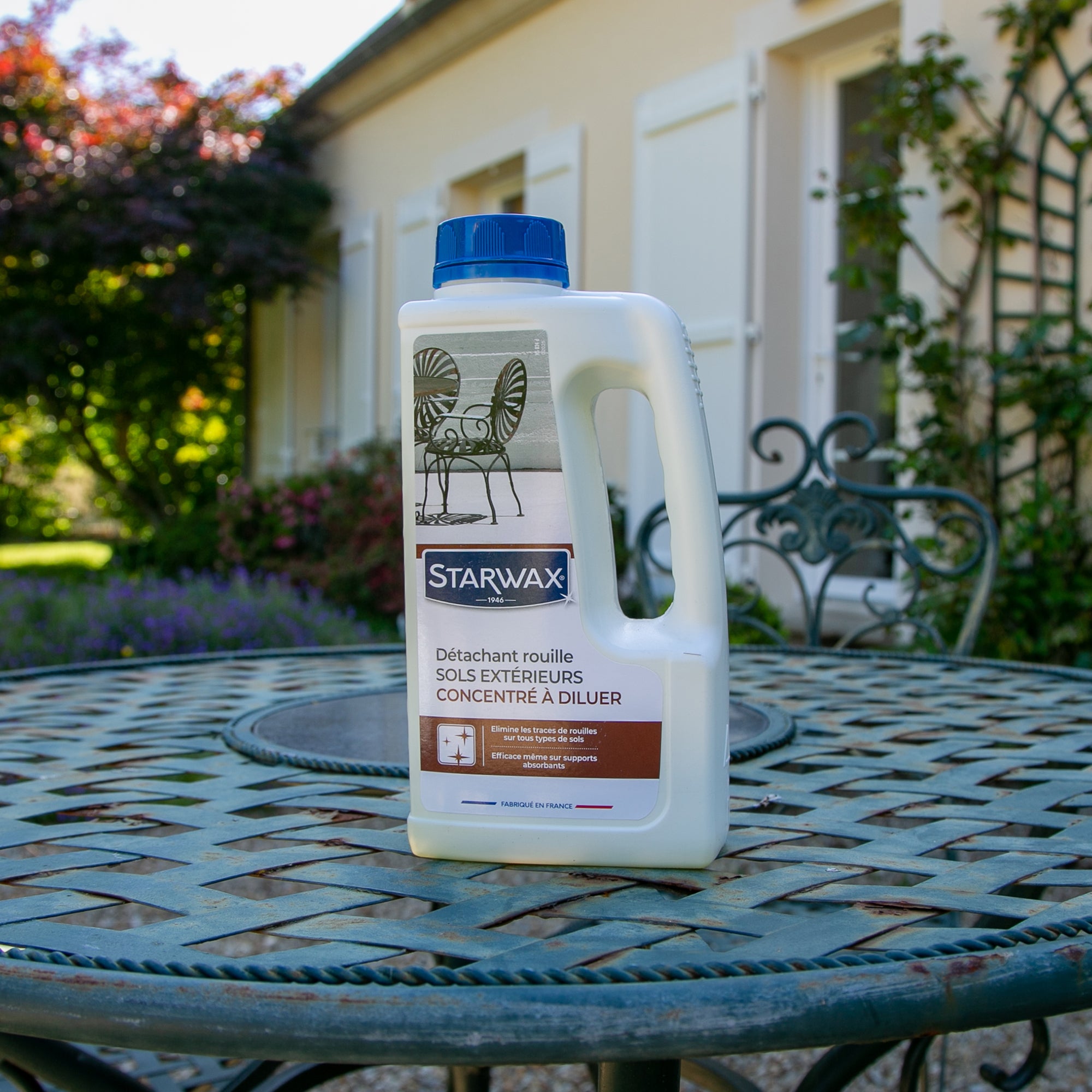 Nettoyant carrelage STARWAX Détachant rouille sols extérieurs, 1L - 2