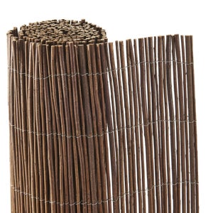 Canna In PVC Bifacciale, Schermo Per La Privacy Del Giardino E Del Balcone In Pvc Resistente Marrone 5 Mx 1 M 94212912