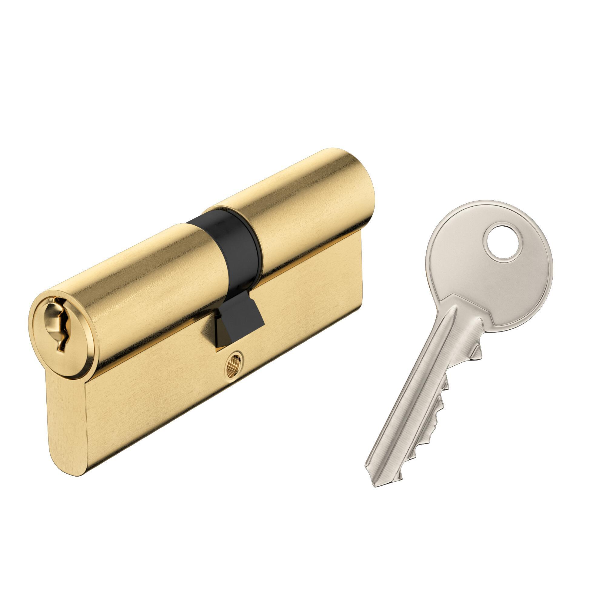 Cylindre de serrure Yellow line L.40 + 40mm 3 clés - 3