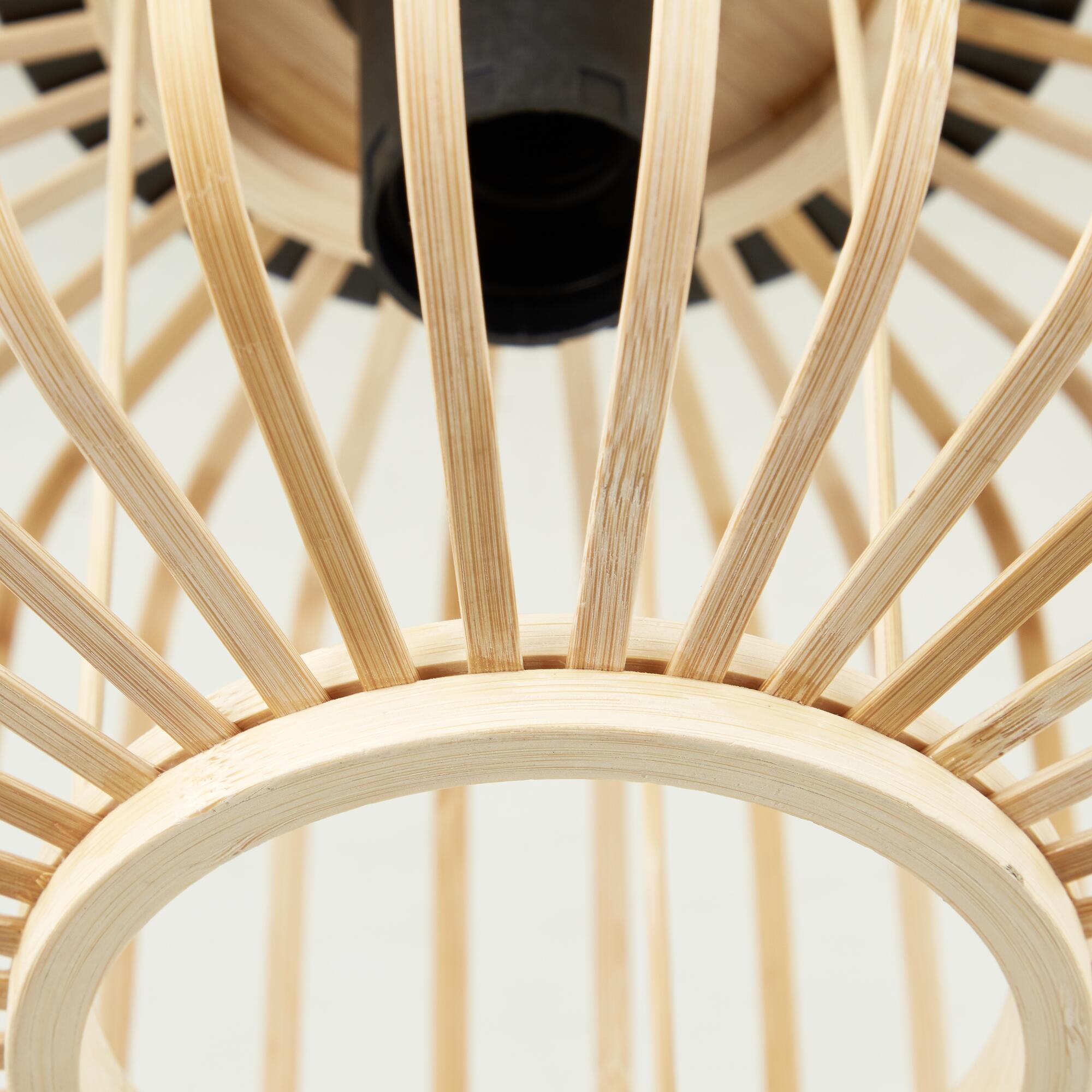 Plafón cilíndrico 1 luz E27 beige y negro ø28 cm - 6